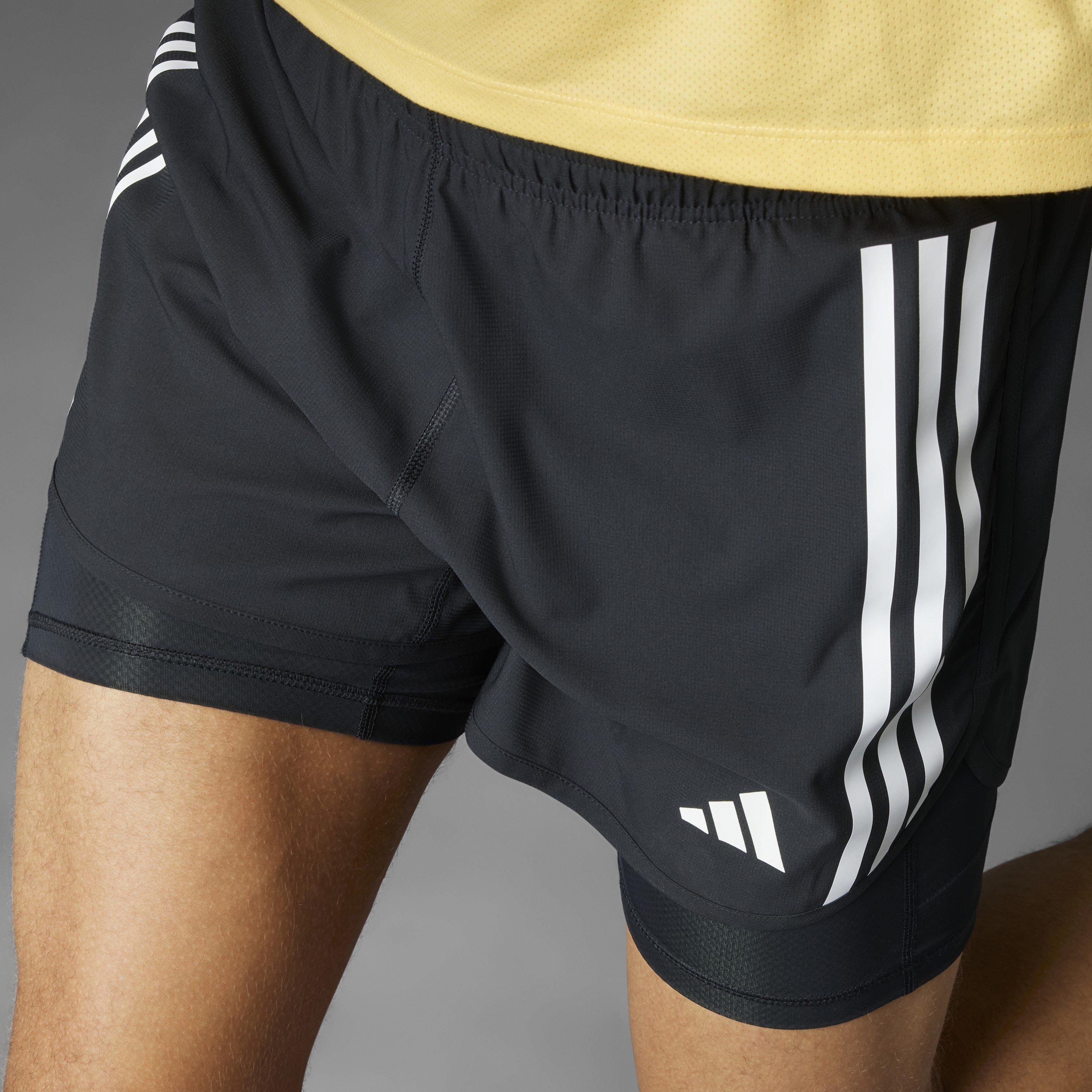 Black - adidas - Otr E 3s 2in1 S Running Short Mens - 10