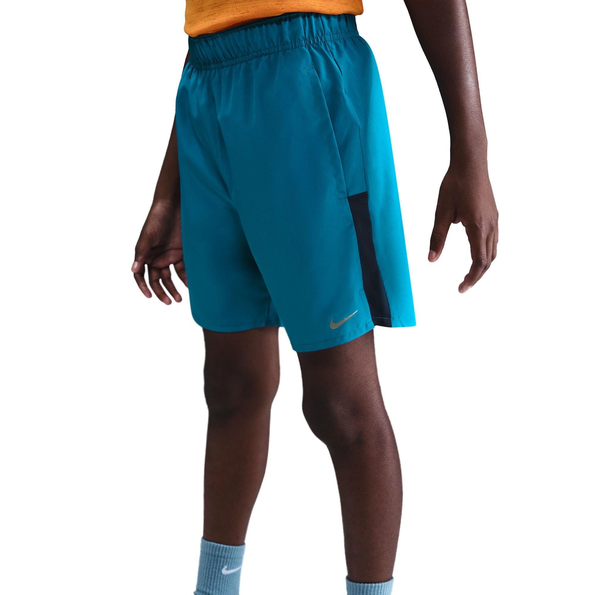 Nike Boys Dri-Fit Challenger Big Kids' (S') Training Shorts - Green Abyss - 13 (XL)