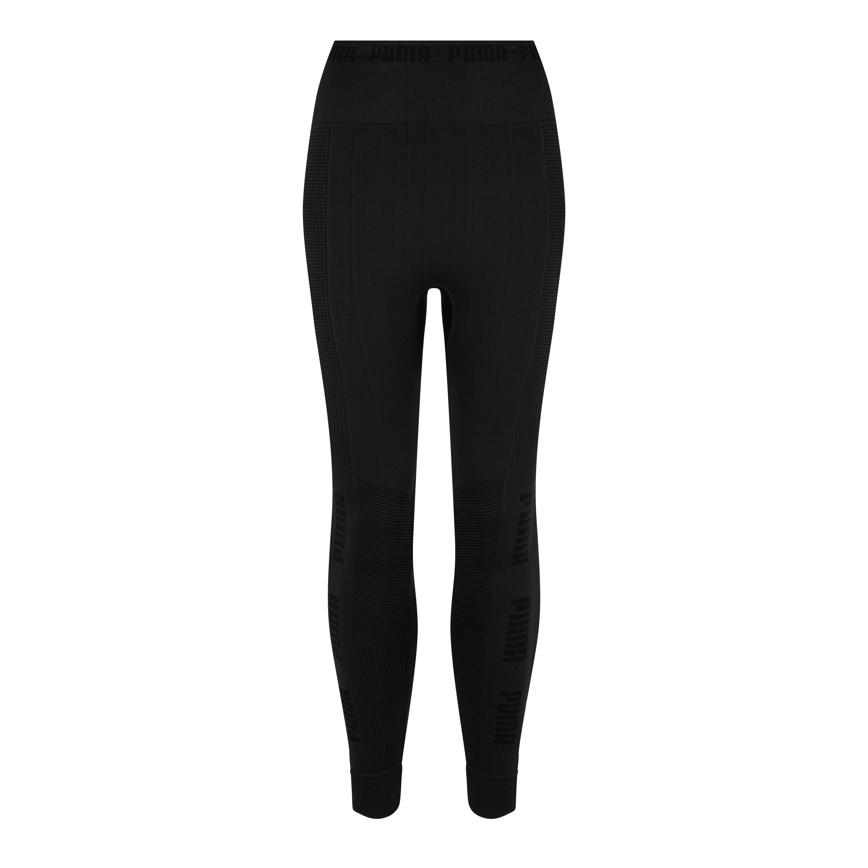 Black - Puma - Evoknit Seamless Leggings Womens - 1