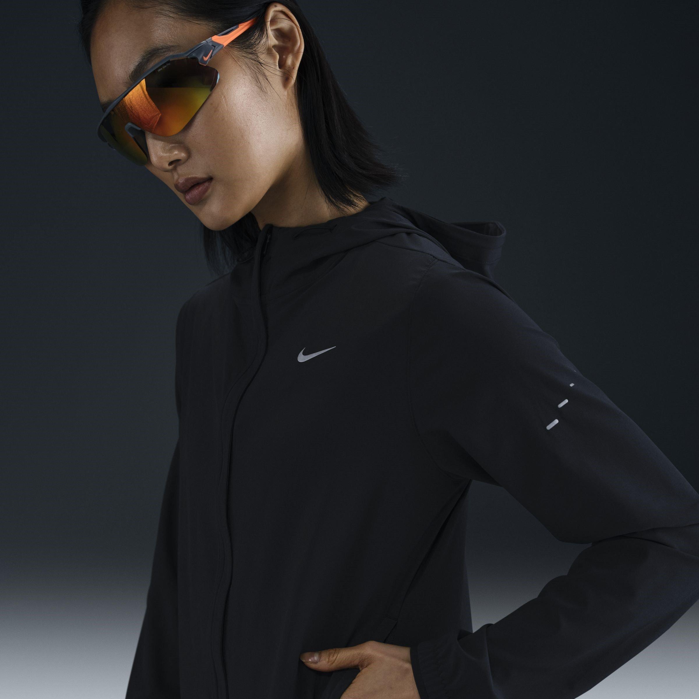 Black/R.Silver - Nike - Swift Womens Repel Packable Running Jacket - 1