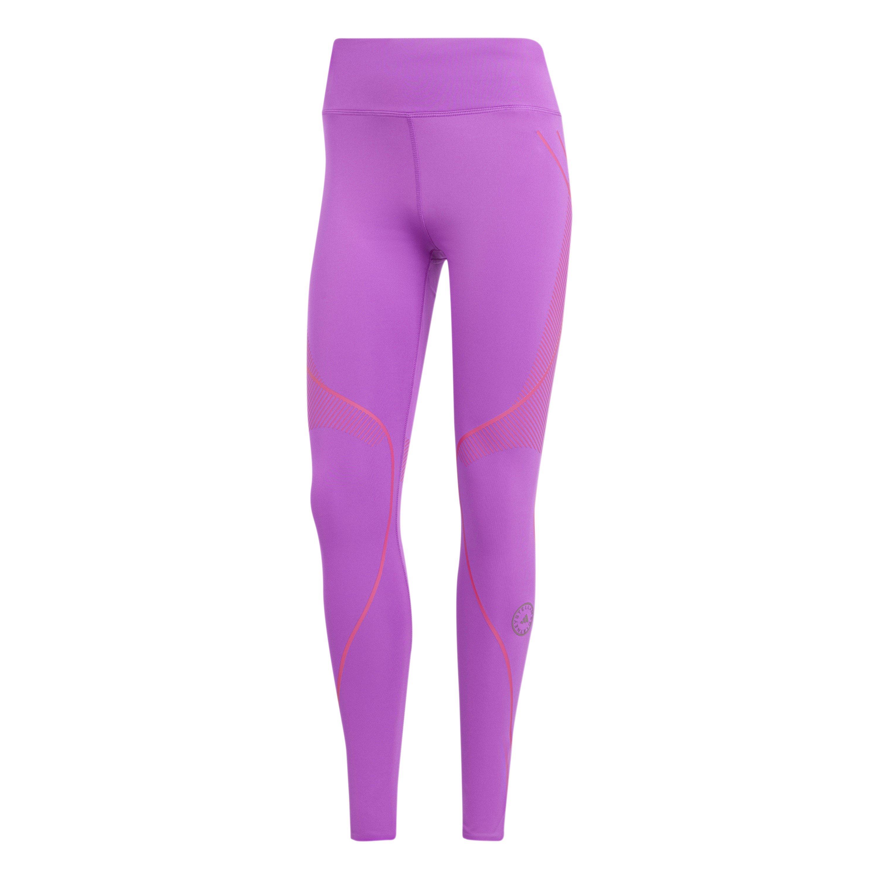 Adidas Women's Performance Running Tights - Purple - 6 (XXS)