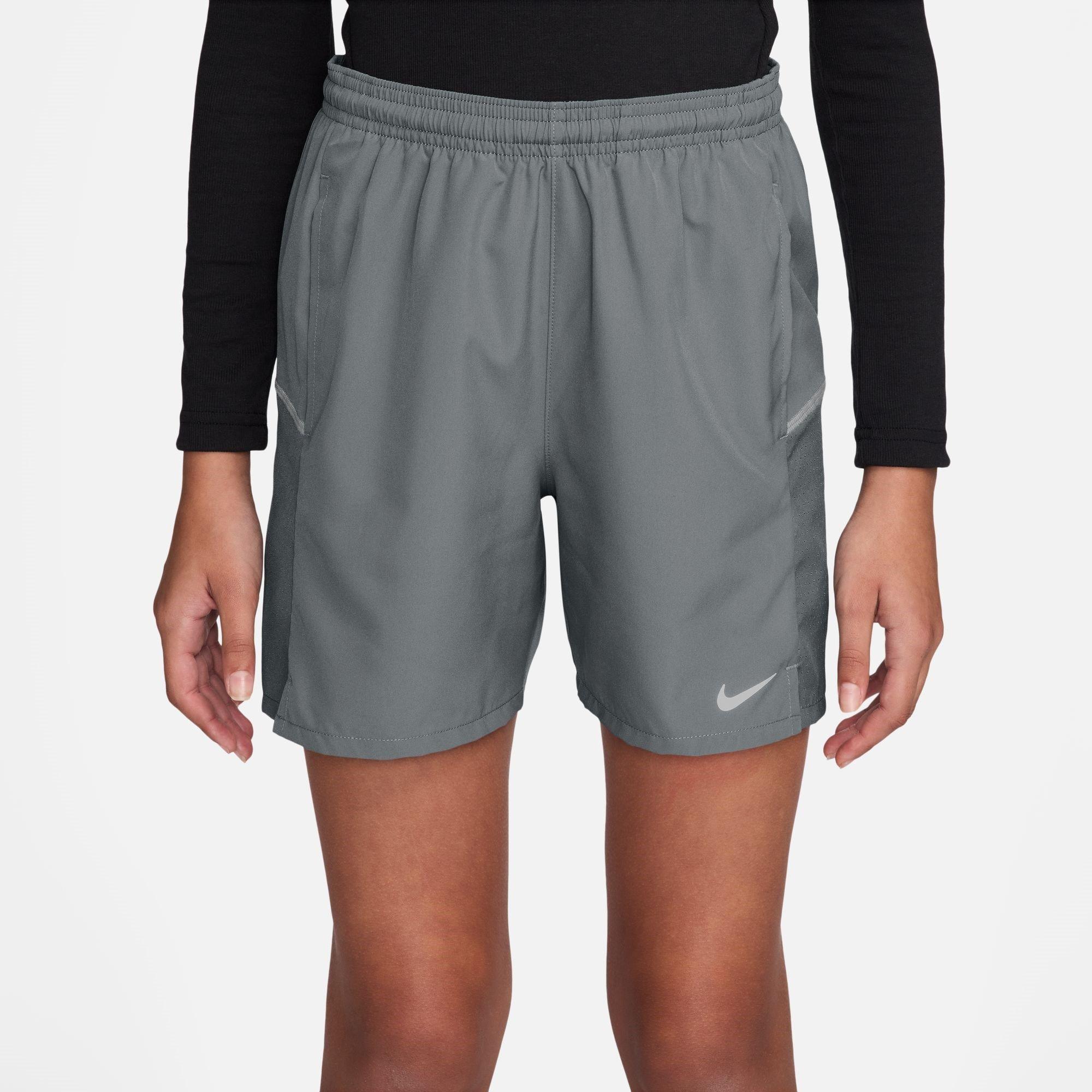 Nike Boys Kids' Performance Running Shorts - Smoke Grey - 11-12 (L)