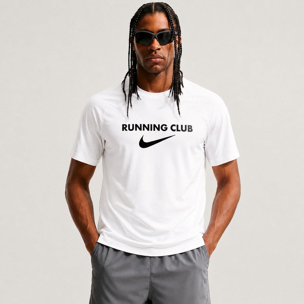 Hvid - Nike - Mens Nike Run Club T-shirt - 2