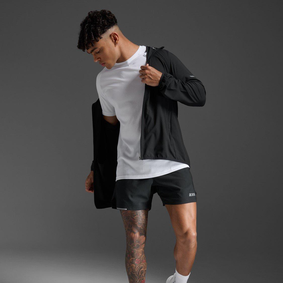 Black/Sil Ref - 2XU - Aero Performance Running Jacket - 6