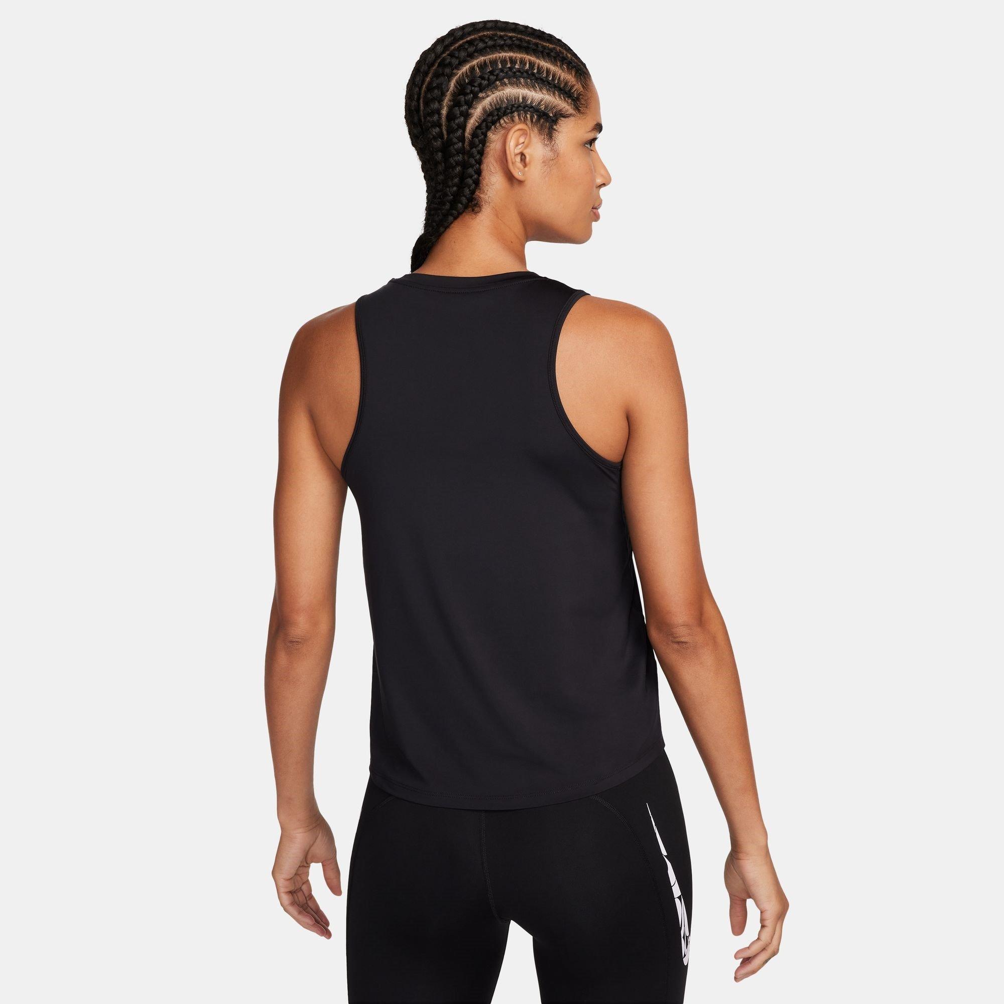 Nero/Bianco - Nike - One Swoosh Women's Dri-FIT Running Tank Top - 2