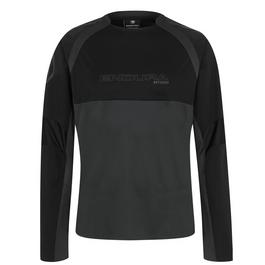 Endura Black Regular Fit Long Sleeve Oxford Shirt