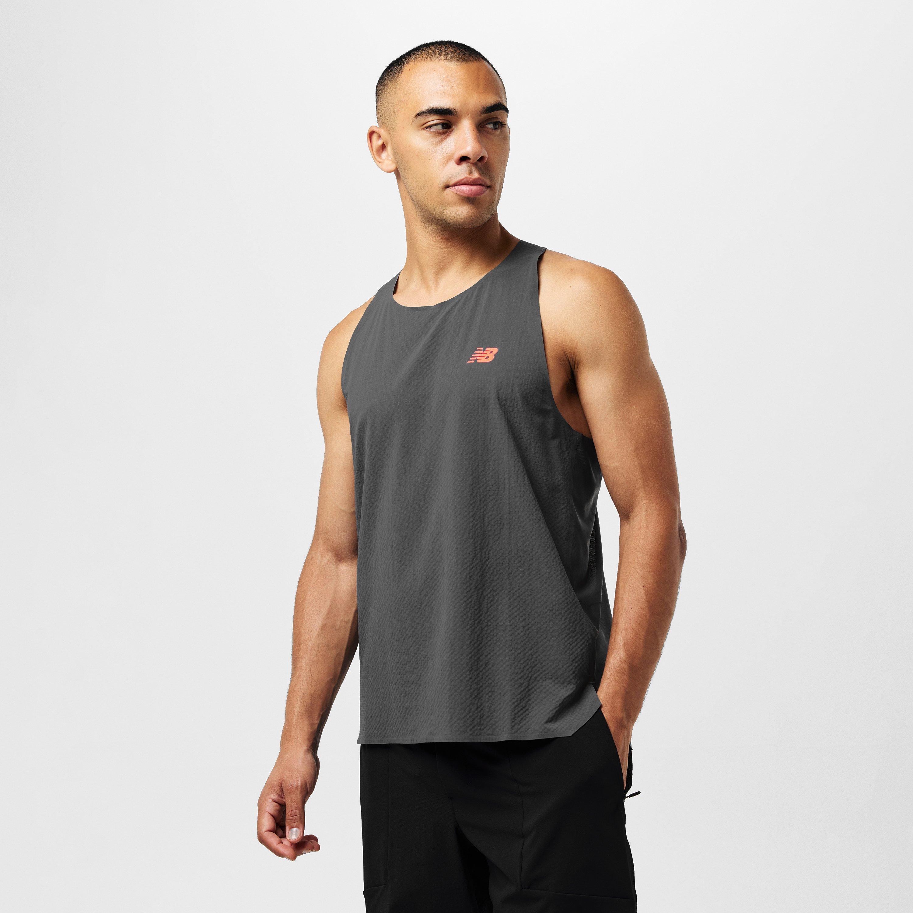 Grey/Red - New Balance - Race Day Performance Running Vest - 3