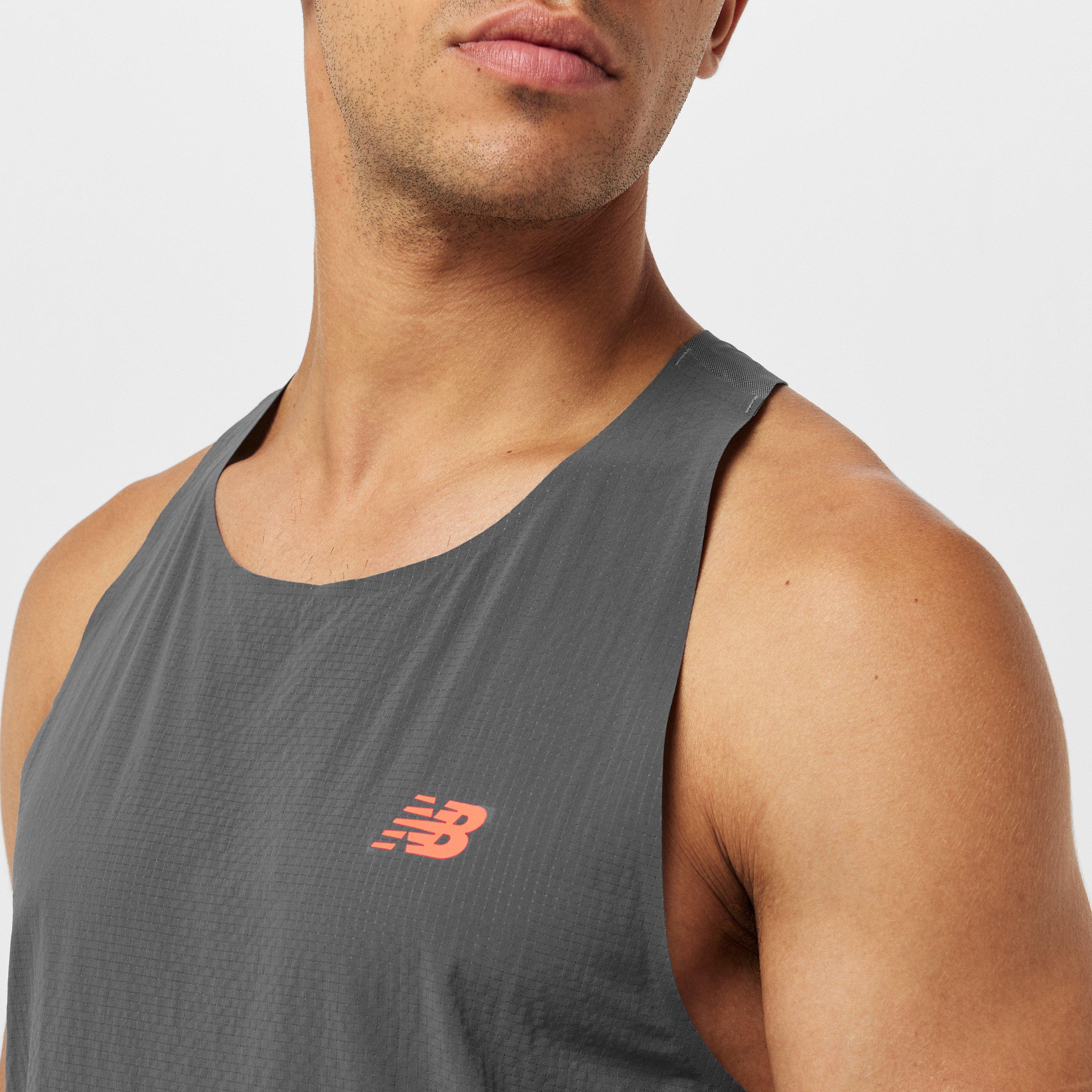 Grey/Red - New Balance - Race Day Performance Running Vest - 5