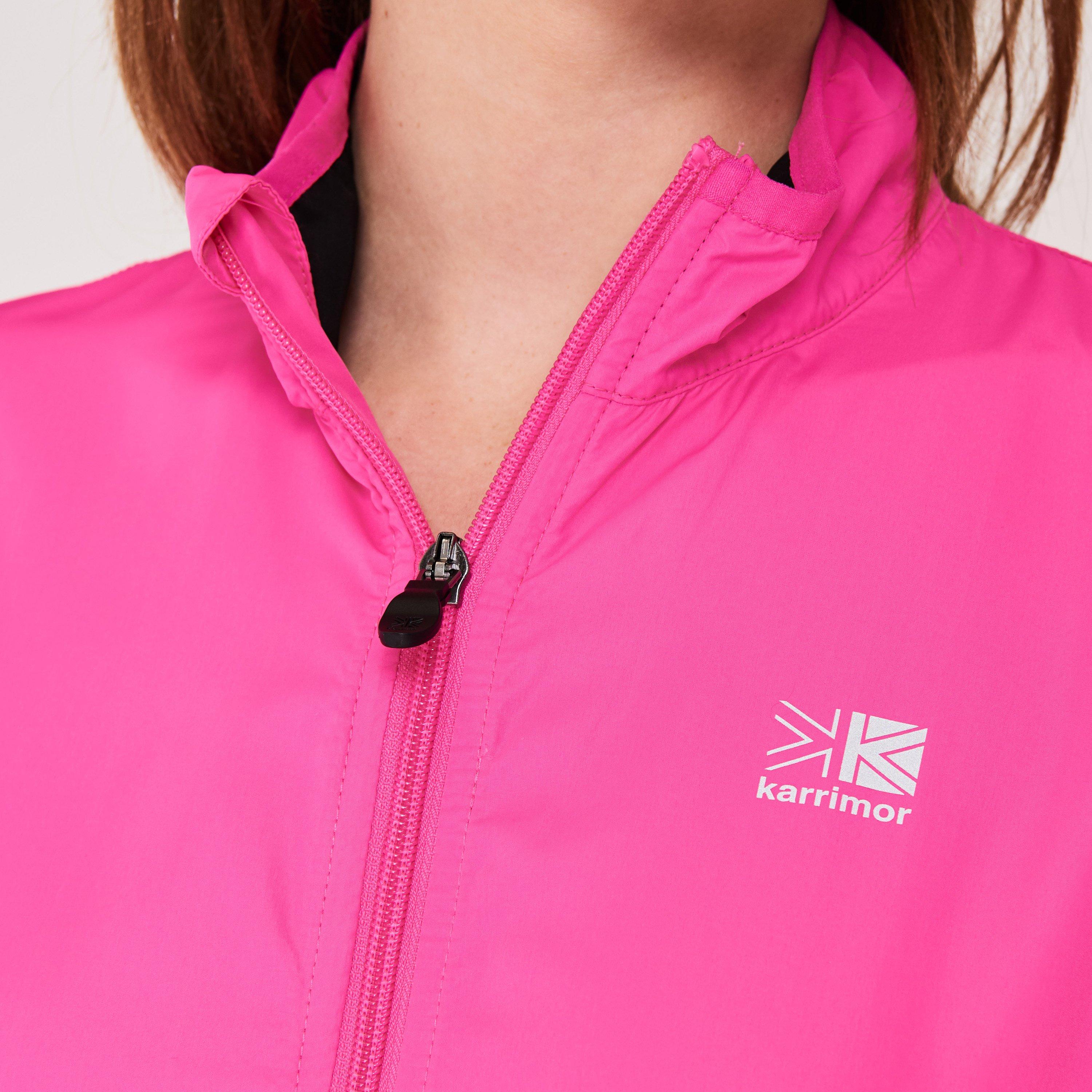 Neon pink sale running jacket