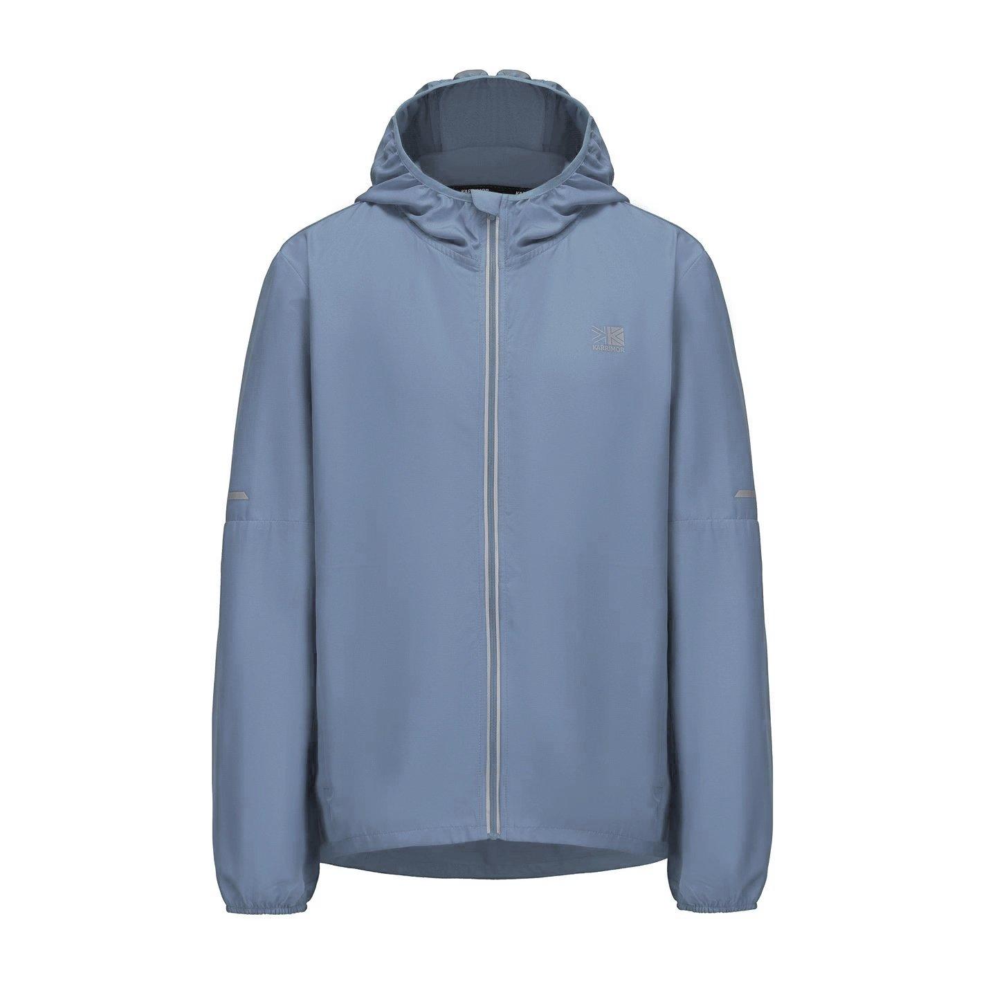 Karrimor Men's Water Resistant Hooded Long Sleeve Performance Running Jacket - Bold Blue - M