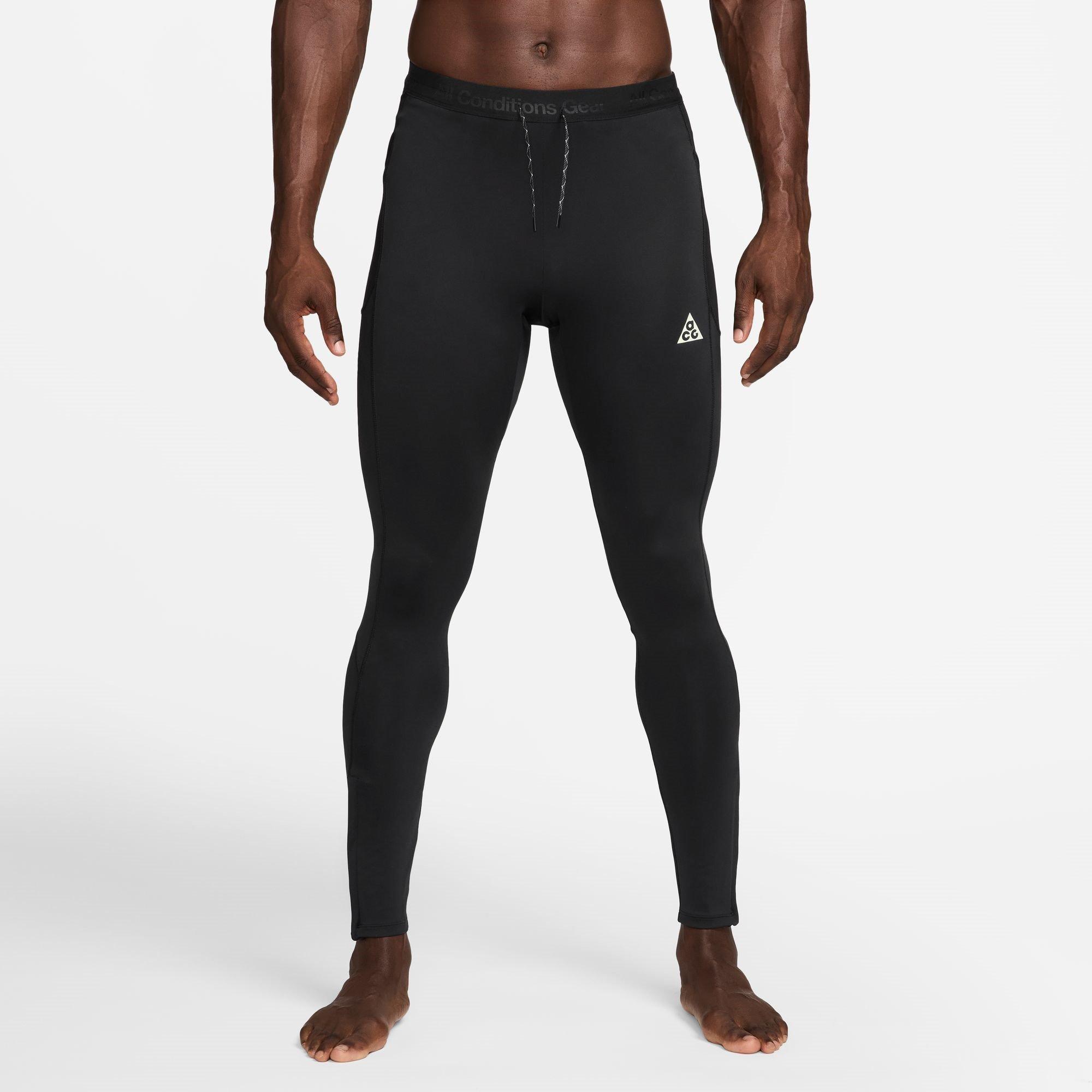 Nike Men's Performance Running Tights - Black/White - L