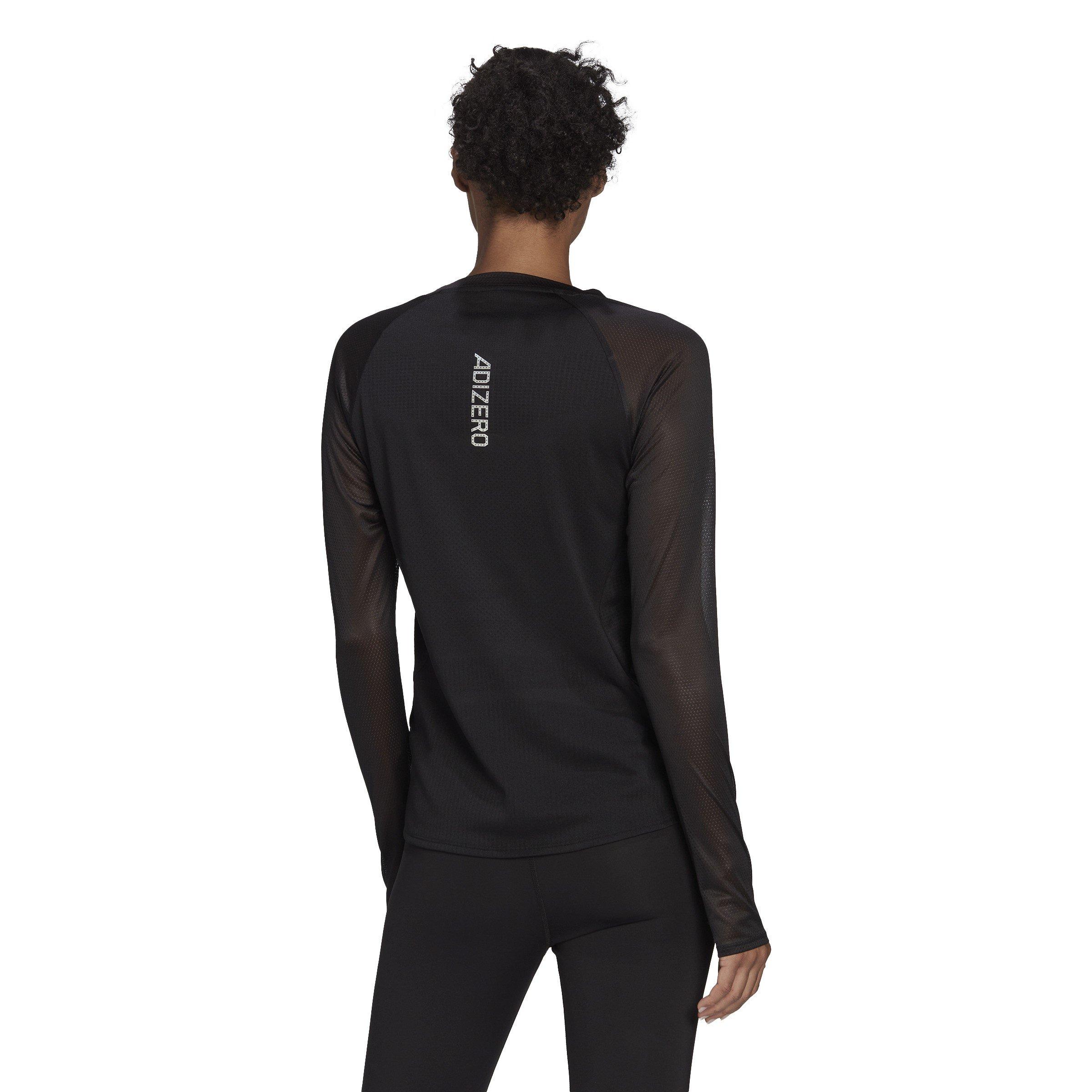BLACK - adidas - ADIZERO Long-Sleeve Performance Running Top - 3