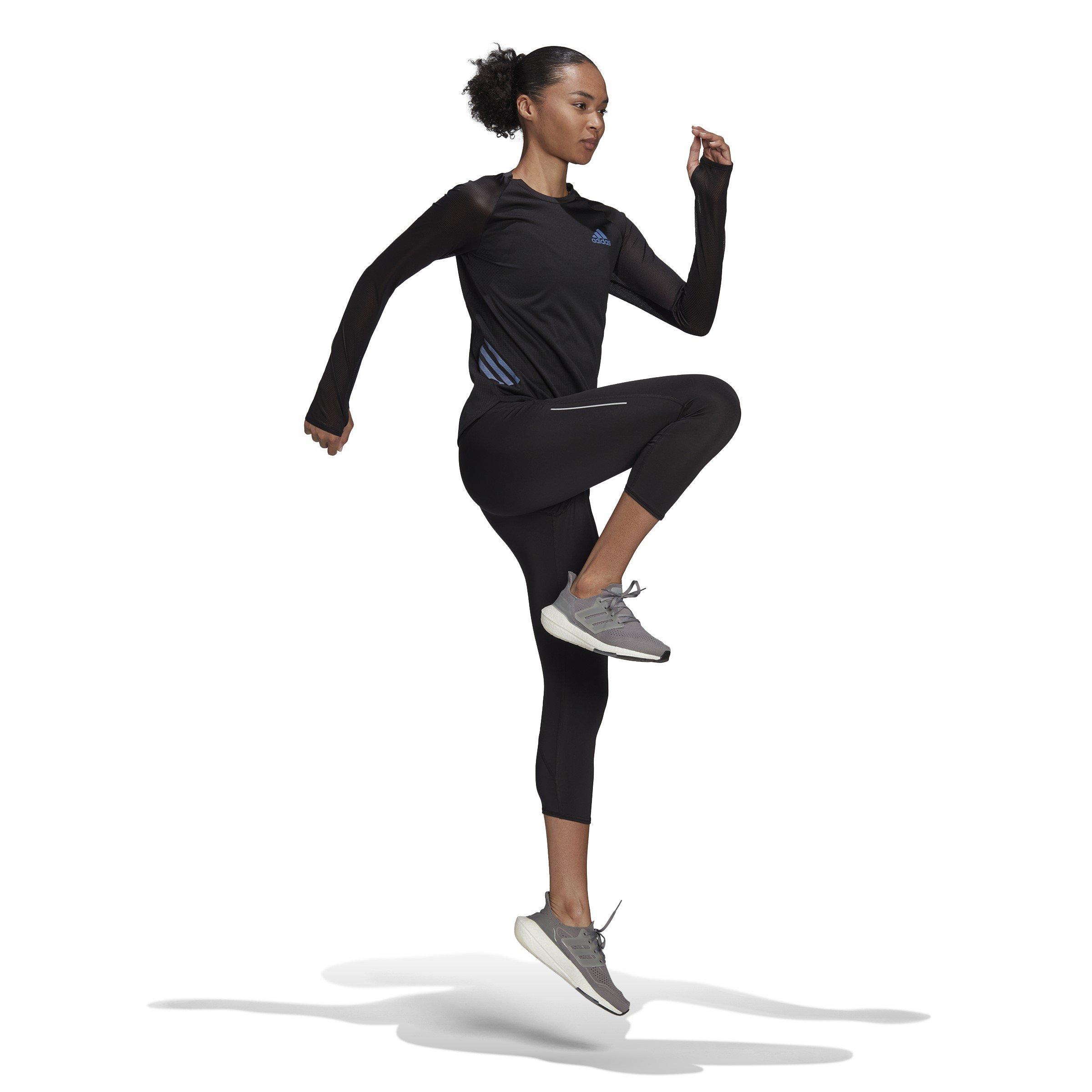 BLACK - adidas - ADIZERO Long-Sleeve Performance Running Top - 4