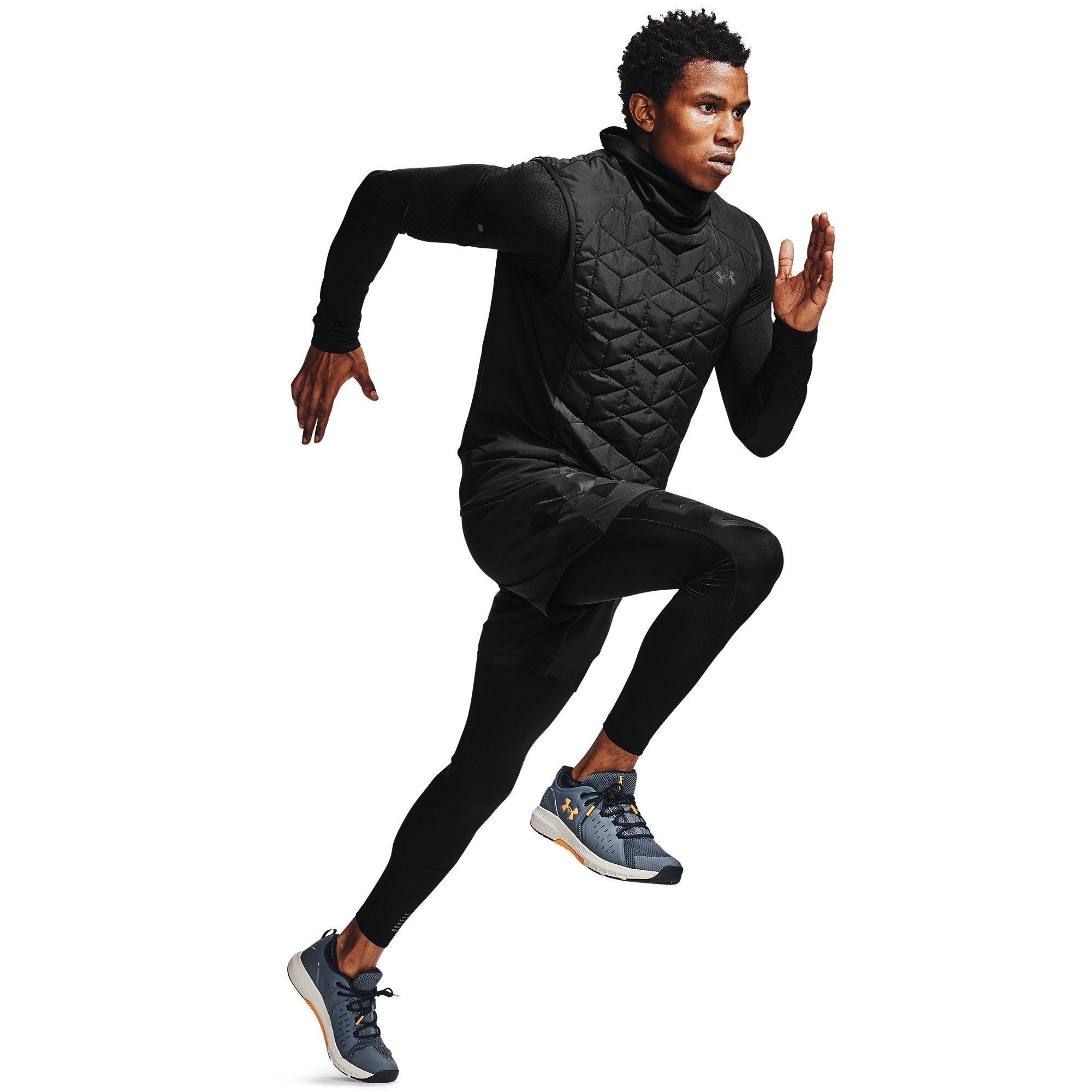 Schwarz/Schwarz/Reflektierend - Under Armour - CG Reactor Thermal Regulation Water-Resistant Compression Fit Performance Running Jacket - 4