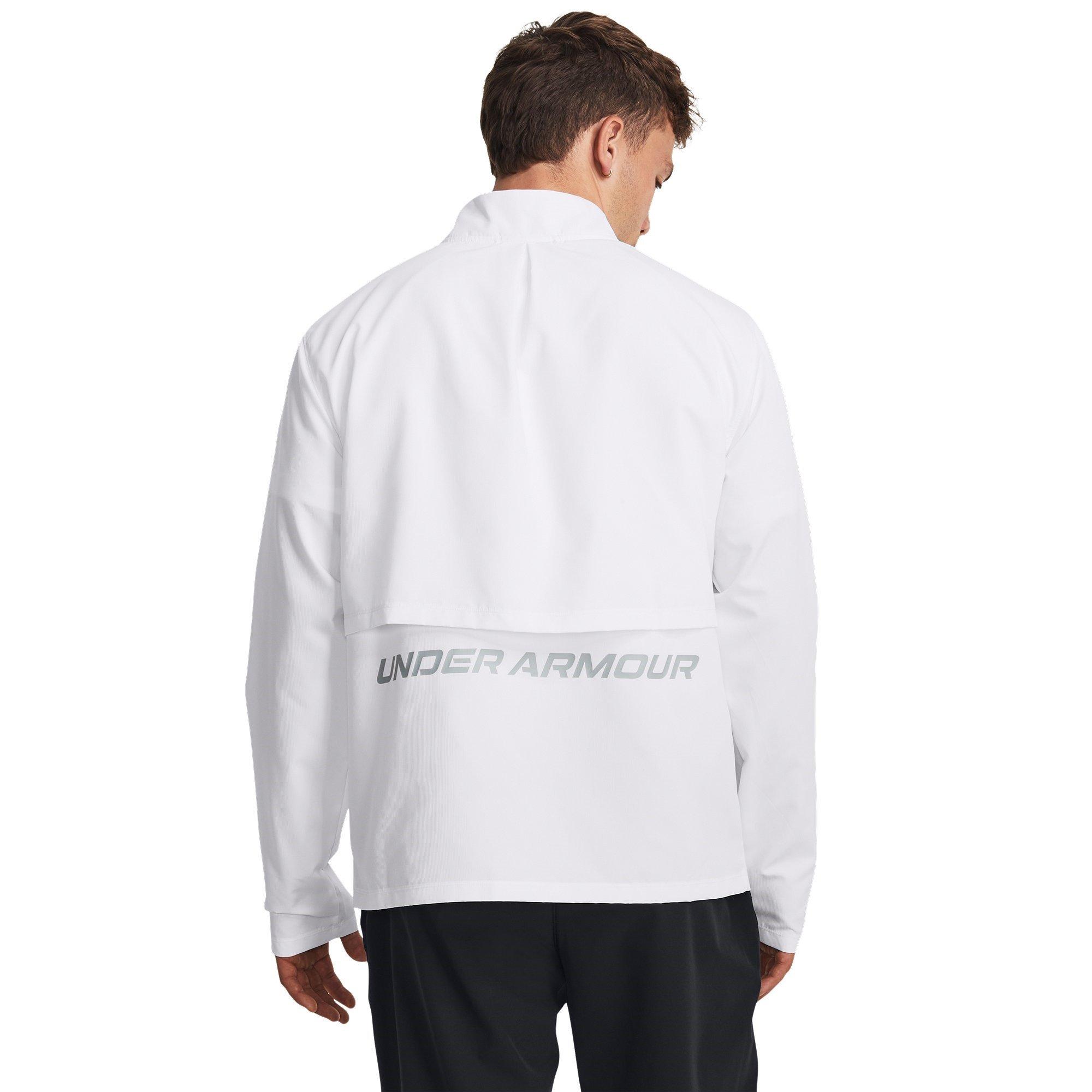 White - Under Armour - Storm Run Performance Jacket - 4