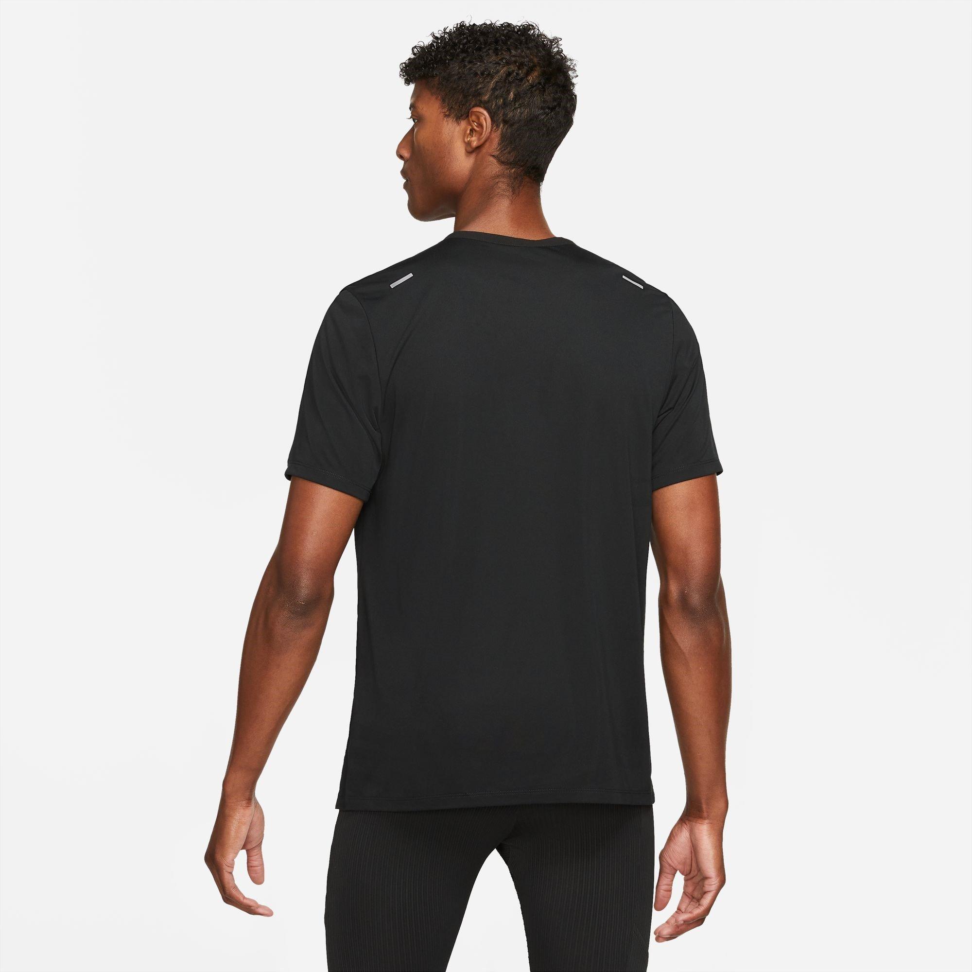 Crna - Nike - Dri-FIT Rise 365 Men's Short-Sleeve Running Top - 2