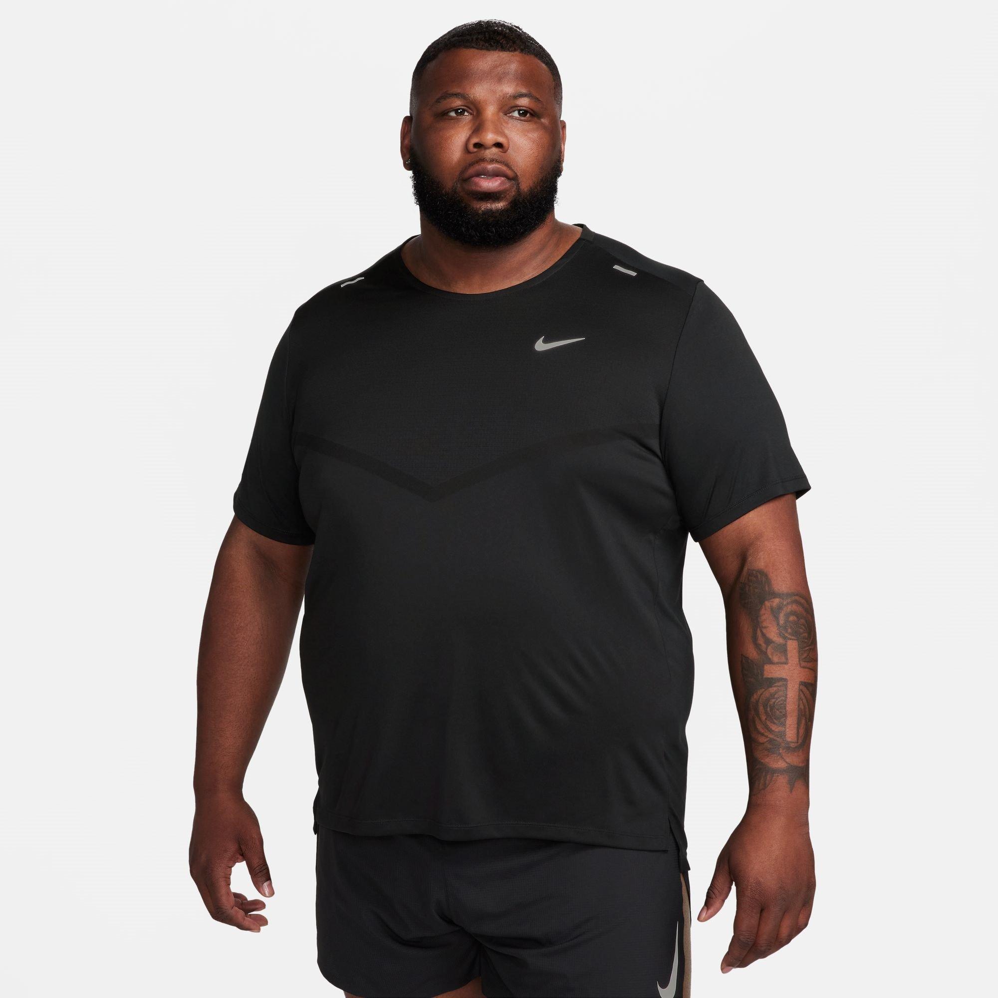 Crna - Nike - Dri-FIT Rise 365 Men's Short-Sleeve Running Top - 11