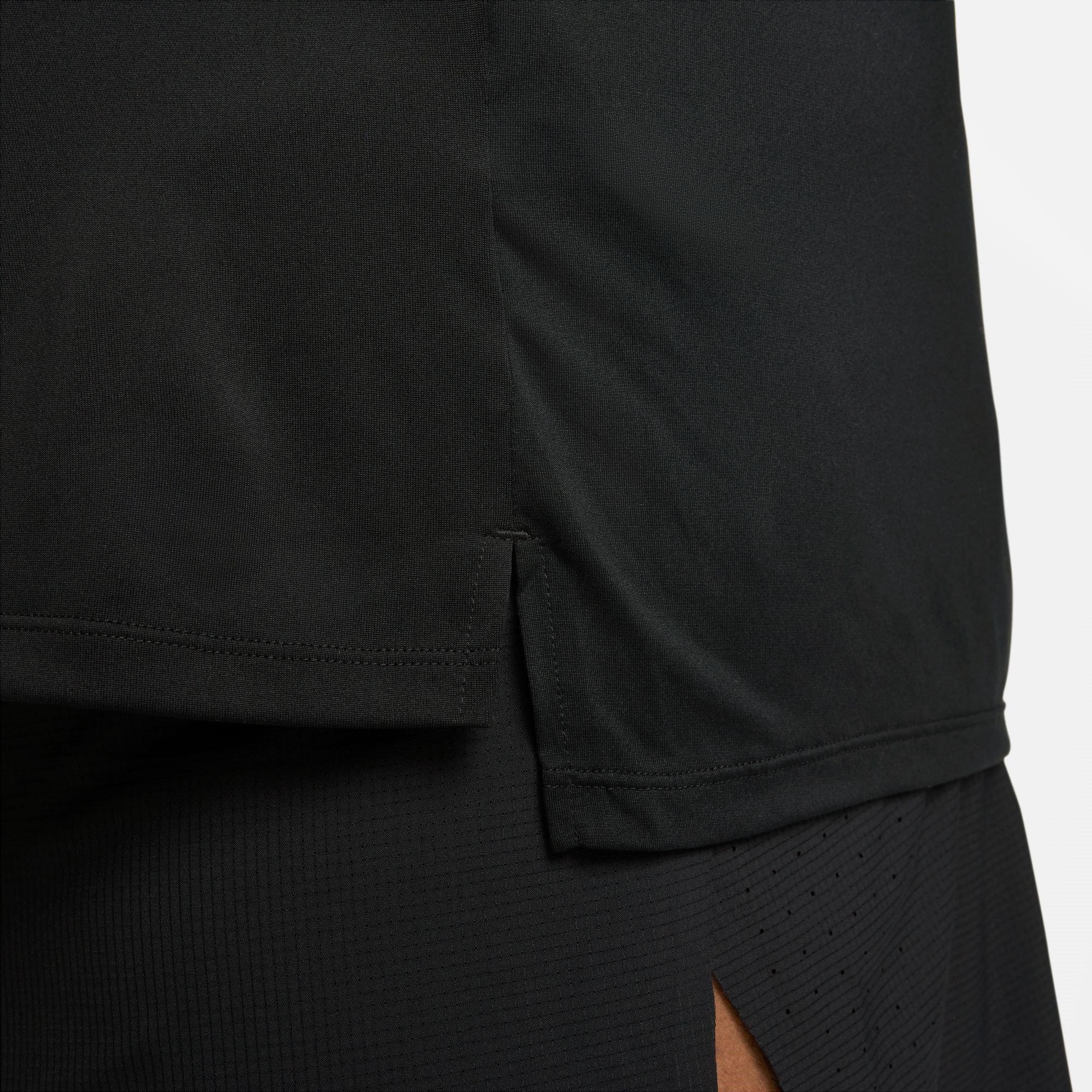 Crna - Nike - Dri-FIT Rise 365 Men's Short-Sleeve Running Top - 12