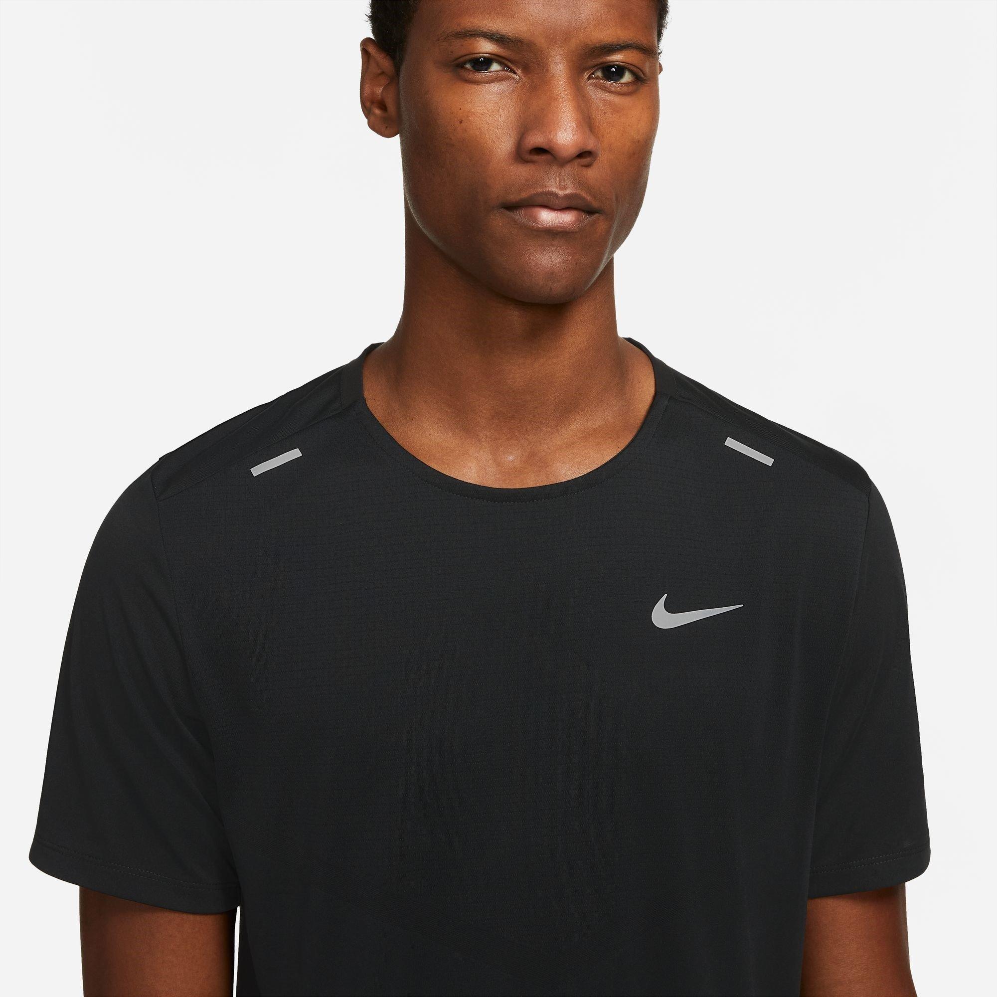 Crna - Nike - Dri-FIT Rise 365 Men's Short-Sleeve Running Top - 3