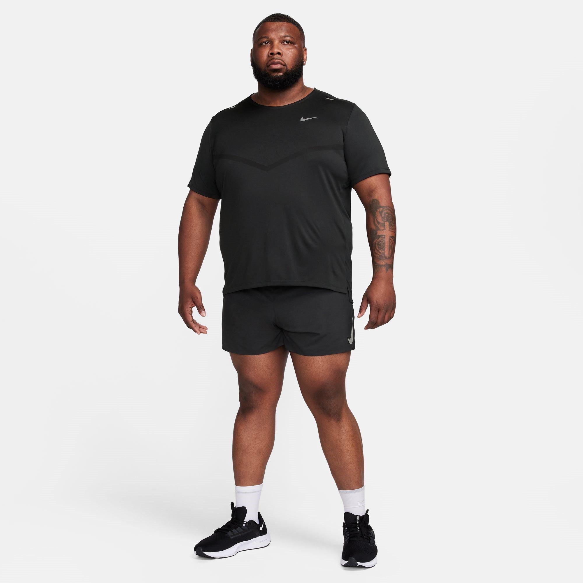 Crna - Nike - Dri-FIT Rise 365 Men's Short-Sleeve Running Top - 7
