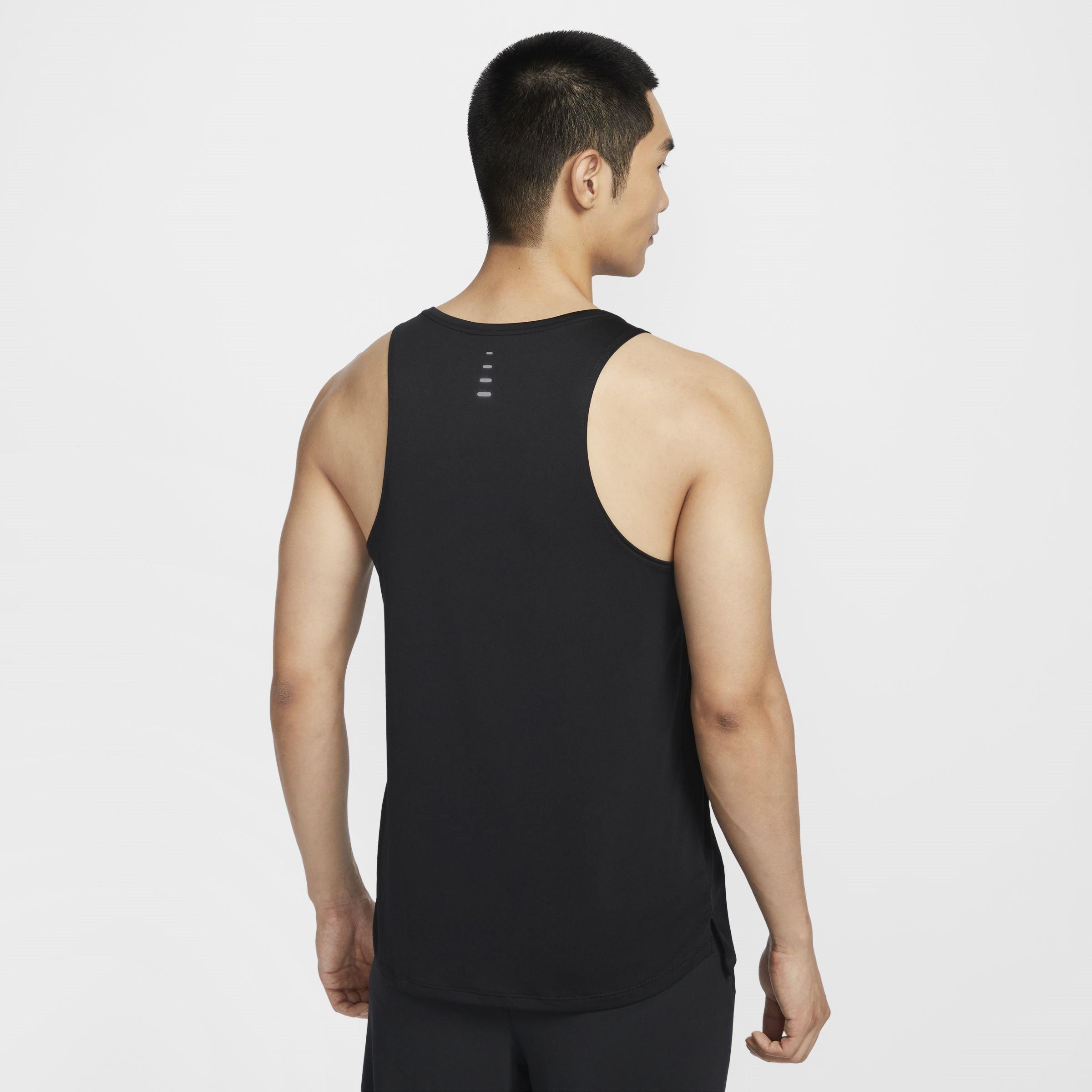 Blk/Ref.Silver - Nike - Stride Mens Dri-FIT ADV Running Tank Top - 2