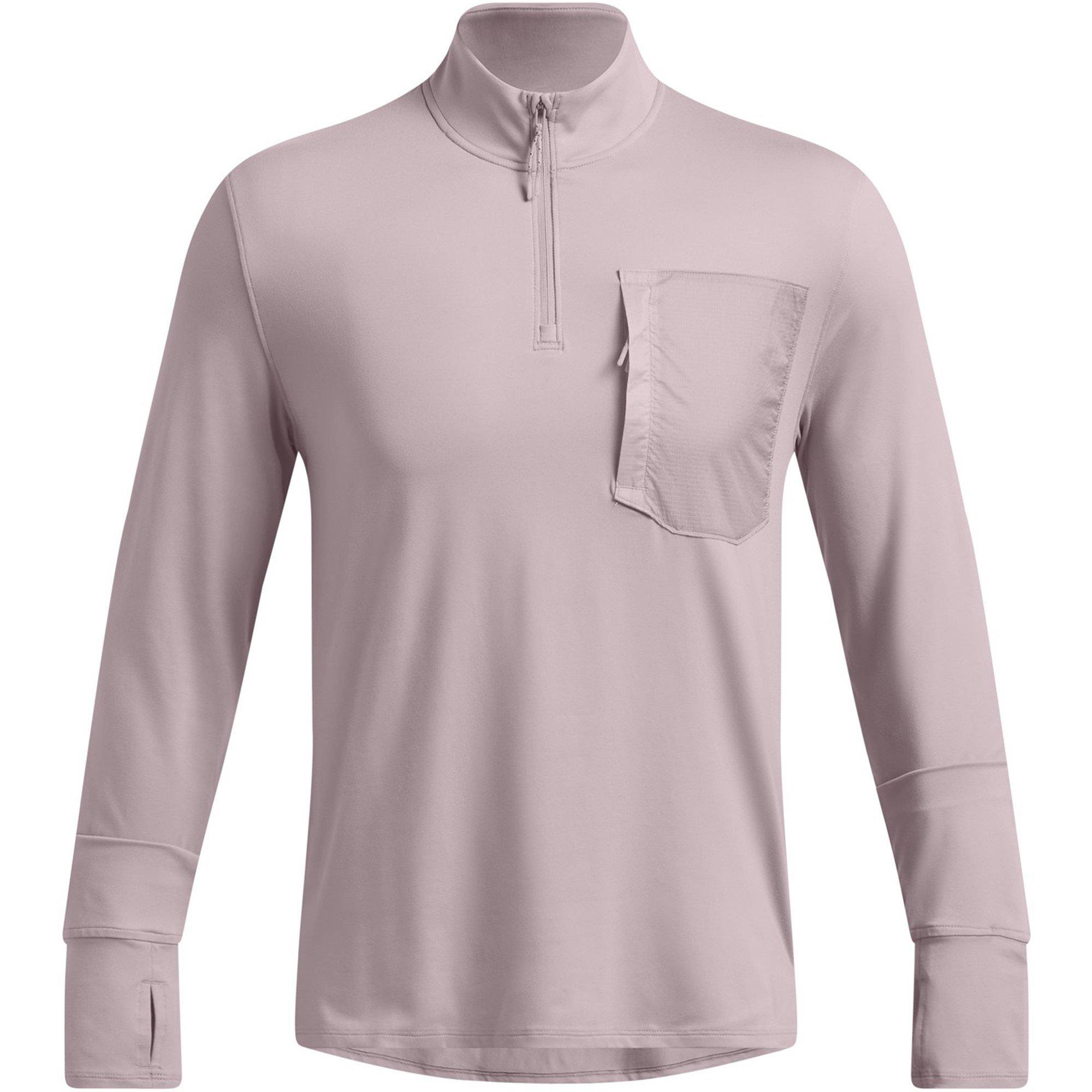 Grey - Under Armour - Men's Long-Sleeve Performance Running Top - 1