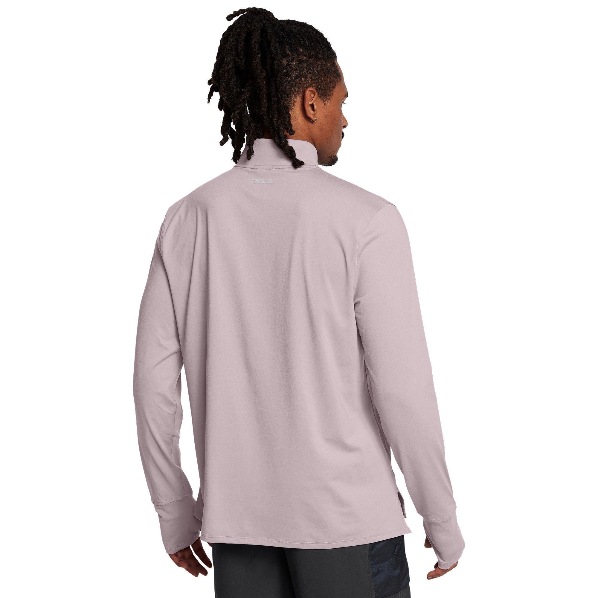 Grey - Under Armour - Long-Sleeve Performance Running Top - 3