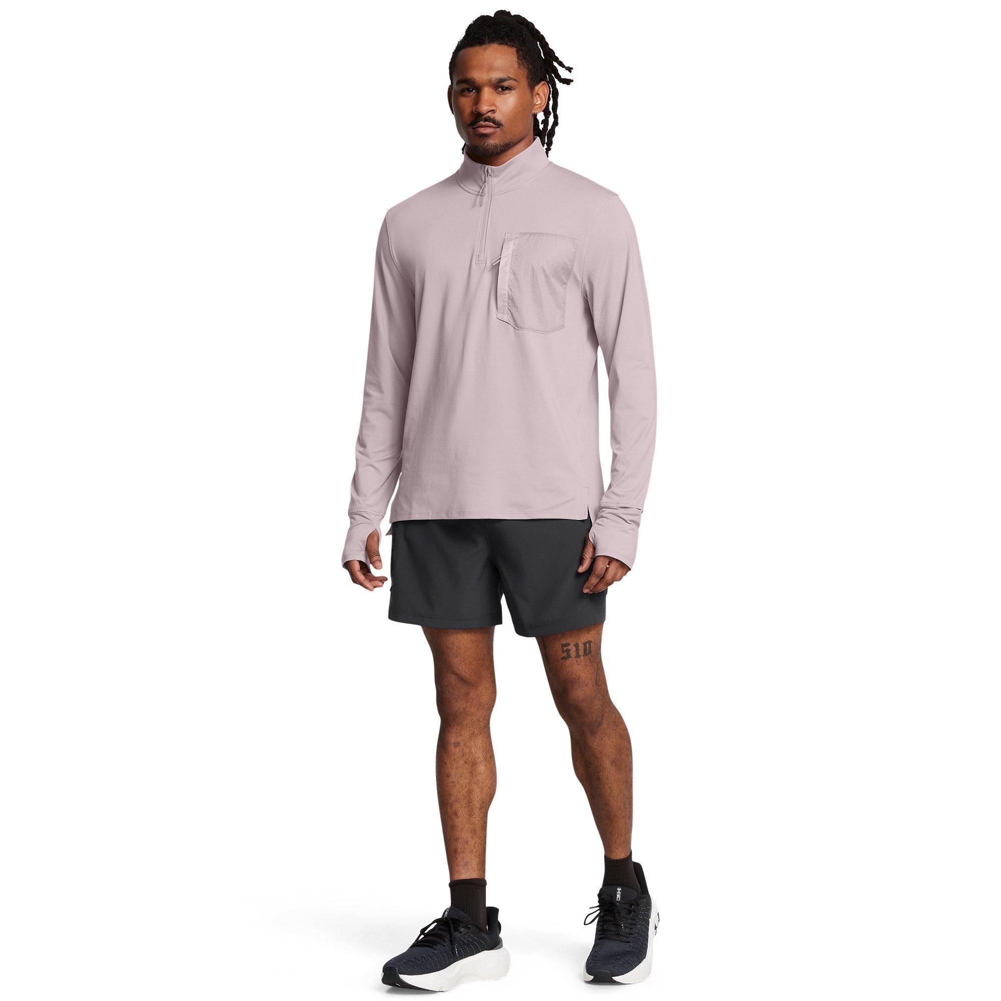 Grey - Under Armour - Long-Sleeve Performance Running Top - 4
