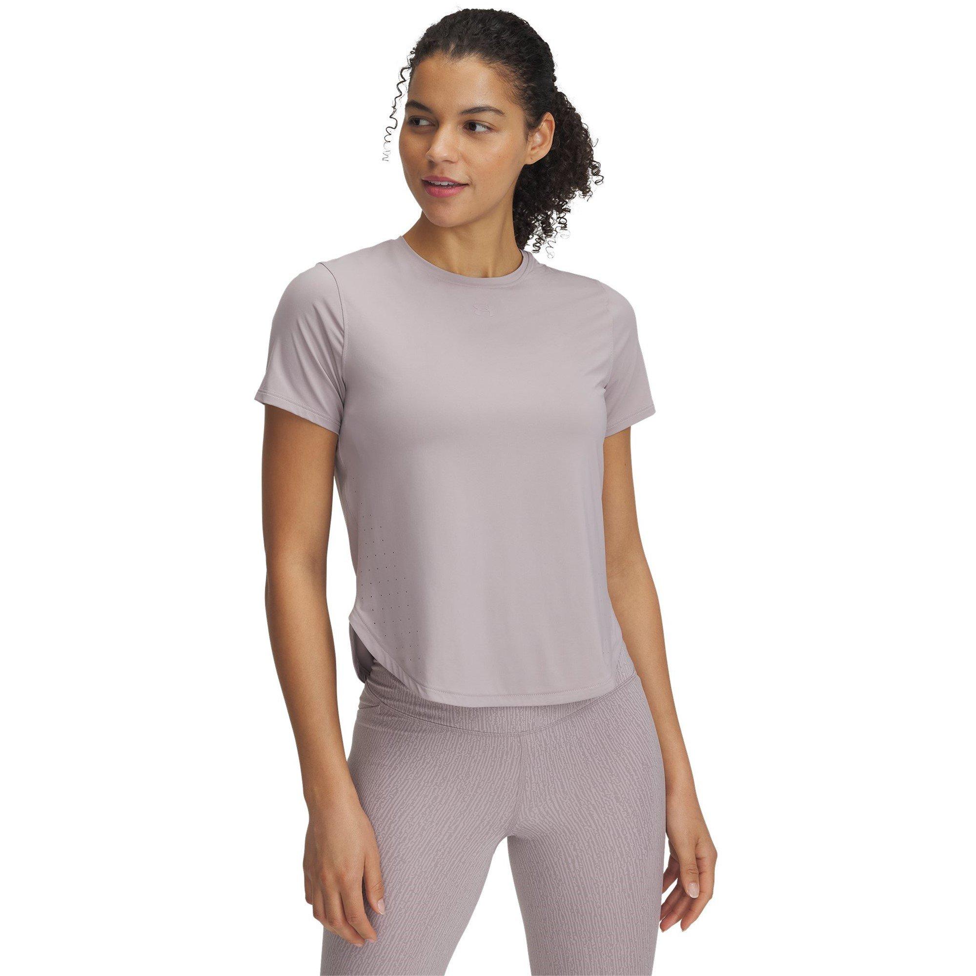 Gray - Under Armour - Women's Launch Elite Short Sleeve Performance Running Top - 1