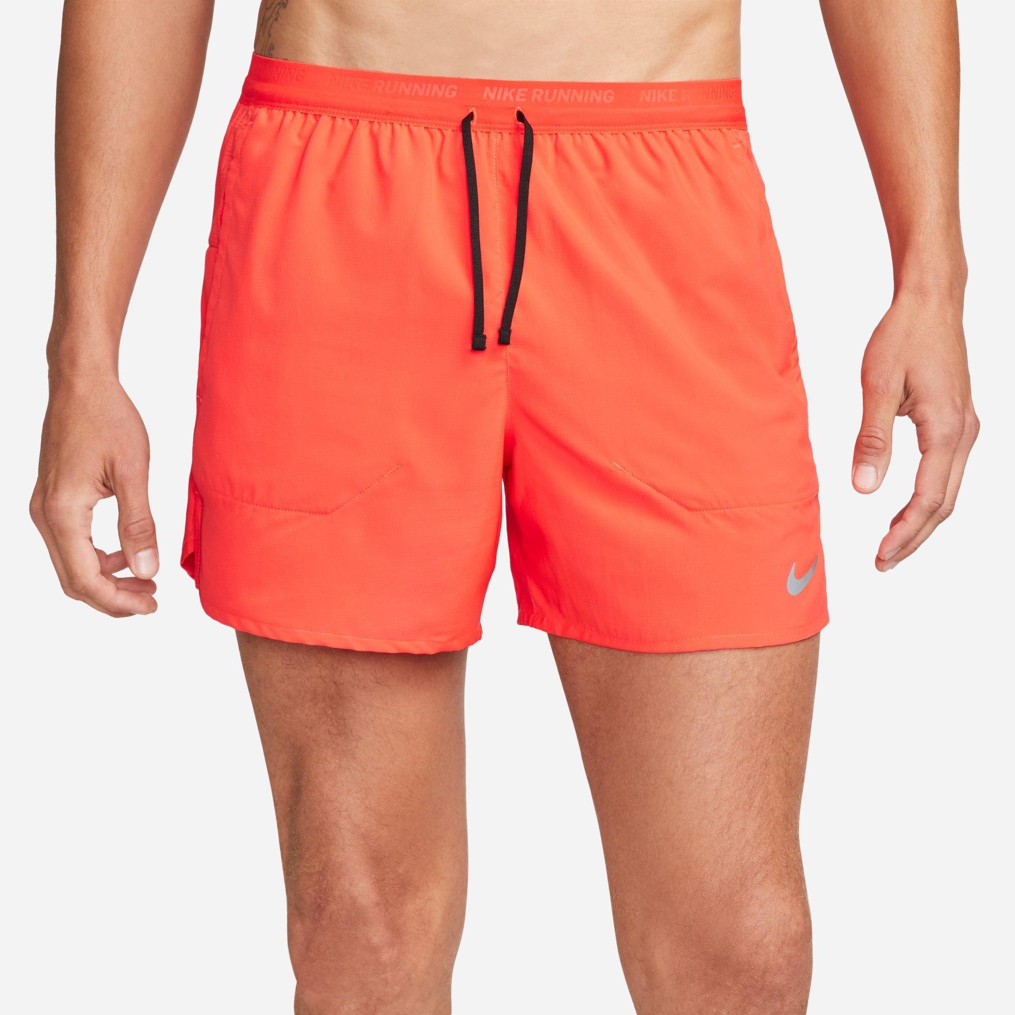 BRIGHT CRIMSON/ - Nike - Dri-FIT Stride Men's 5 Brief-Lined Running Shorts - 1