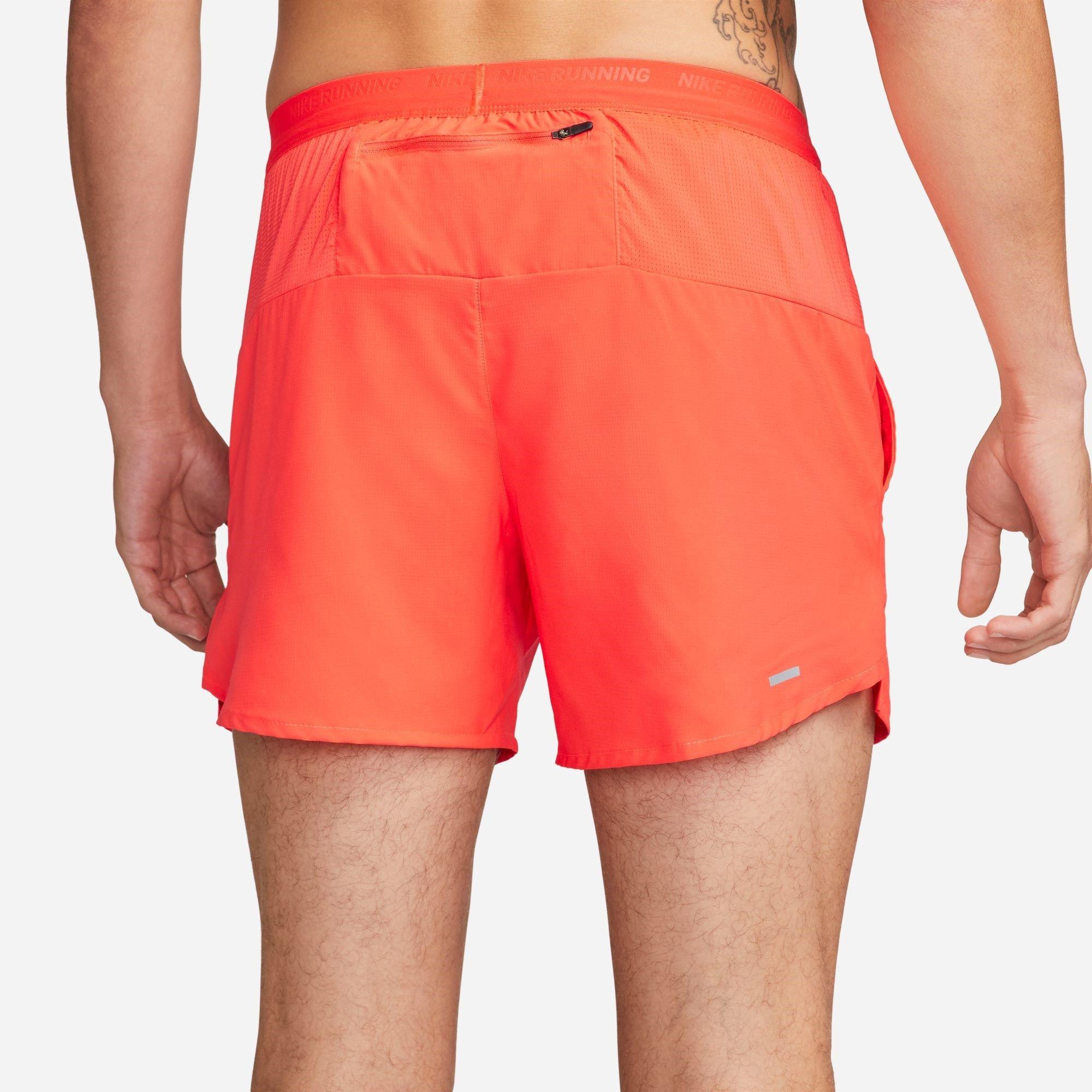 BRIGHT CRIMSON/ - Nike - Dri-FIT Stride Men's 5 Brief-Lined Running Shorts - 2