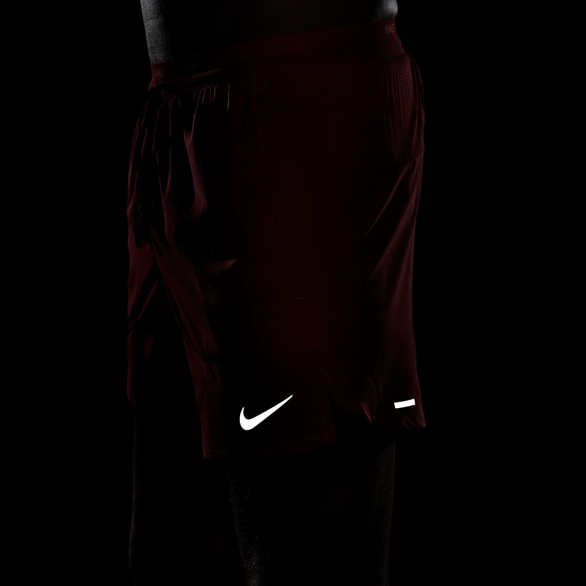 BRIGHT CRIMSON/ - Nike - Dri-FIT Stride Men's 5 Brief-Lined Running Shorts - 5