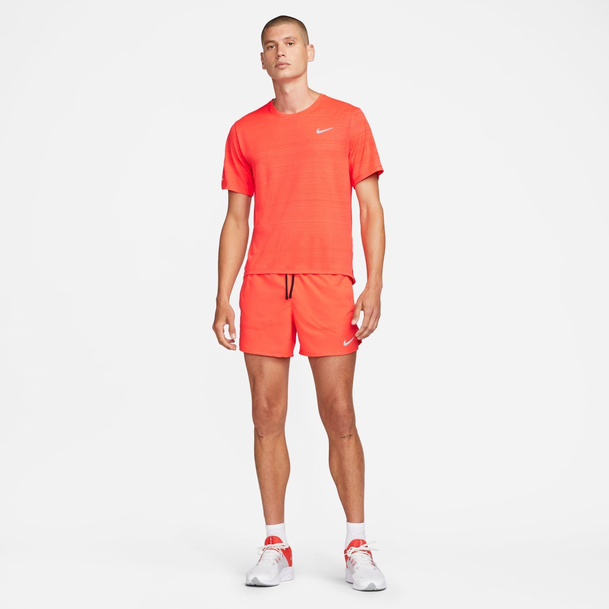 BRIGHT CRIMSON/ - Nike - Dri-FIT Stride Men's 5 Brief-Lined Running Shorts - 7