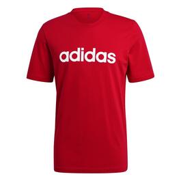 adidas Essentials Embroidered Linear Logo T Shirt Mens