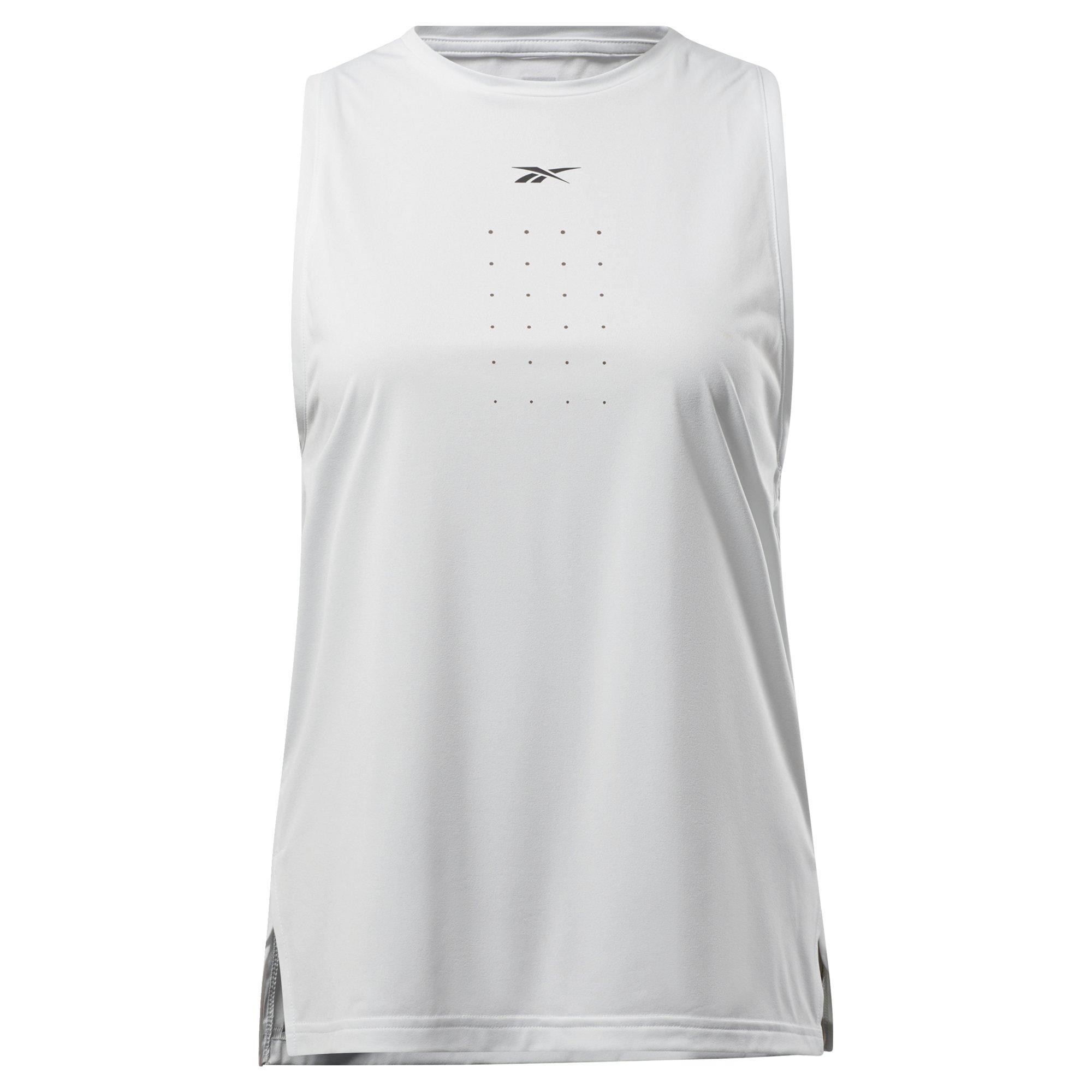 Reebok Women's United By Fitness Perforated Tank Top - True Grey - 4 - 6 (XS)