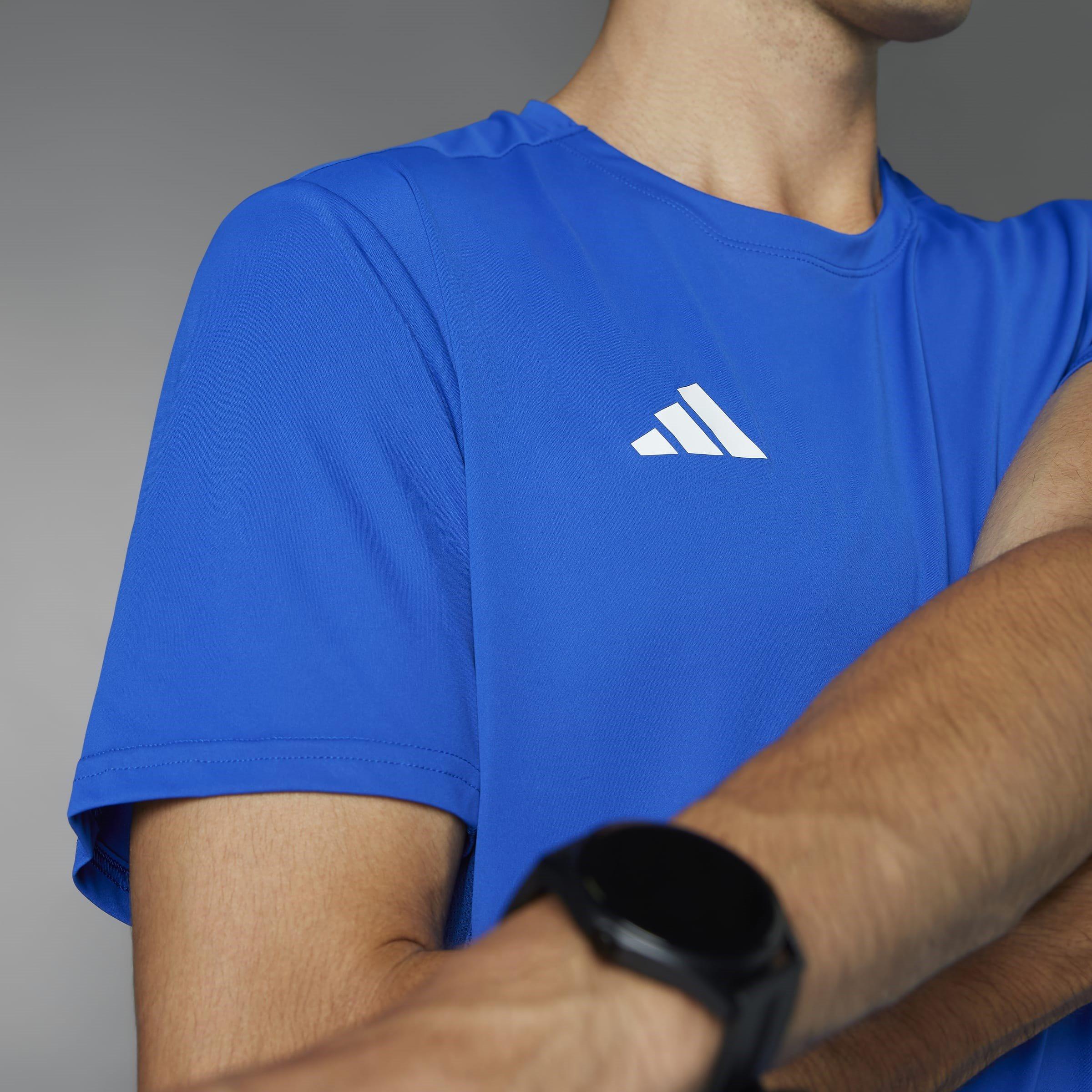 BLAU - adidas - Adizero Essentials Running T-Shirt Mens - 14