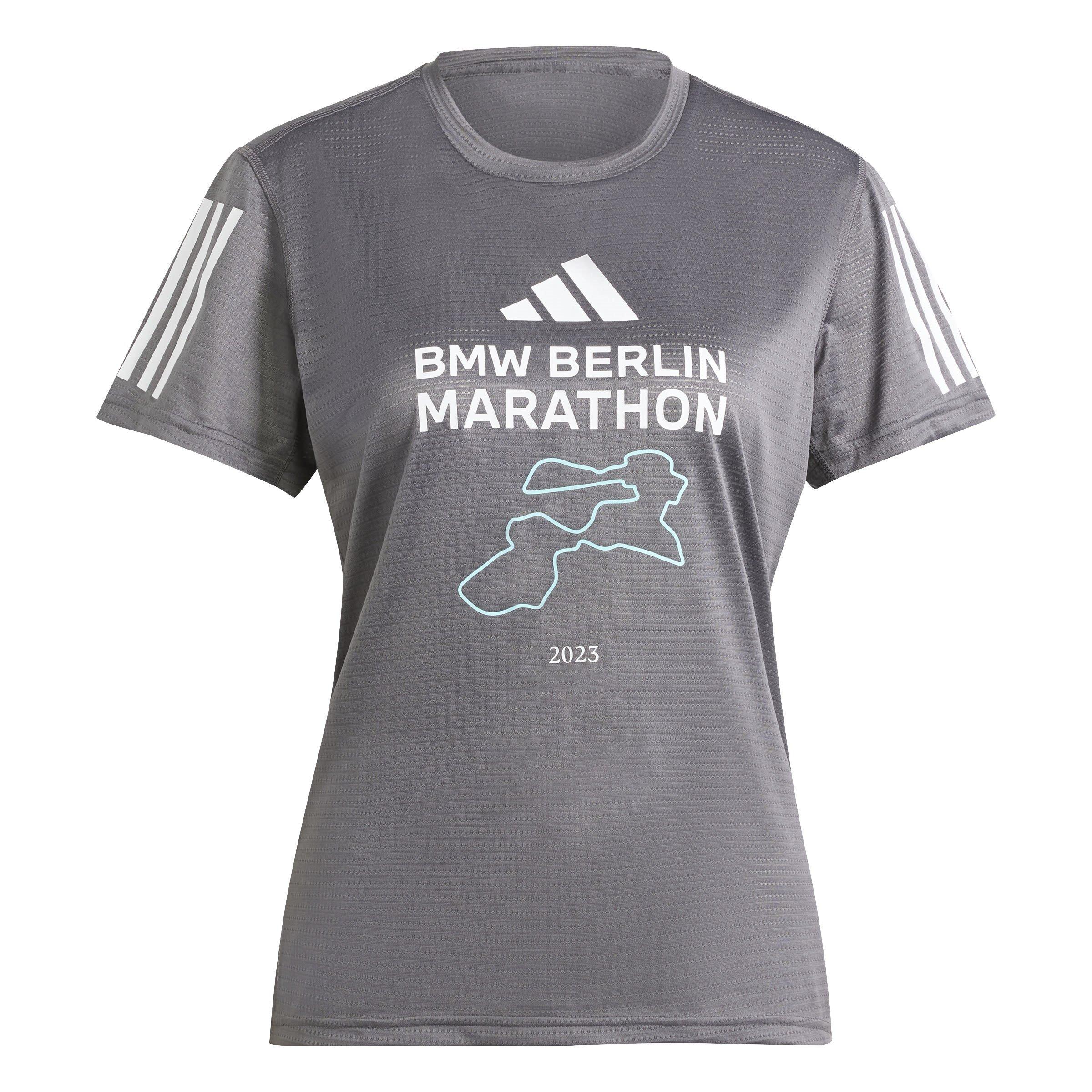 Grey - adidas - BMW Berlin Marathon 2023 T-Shirt Womens - 1