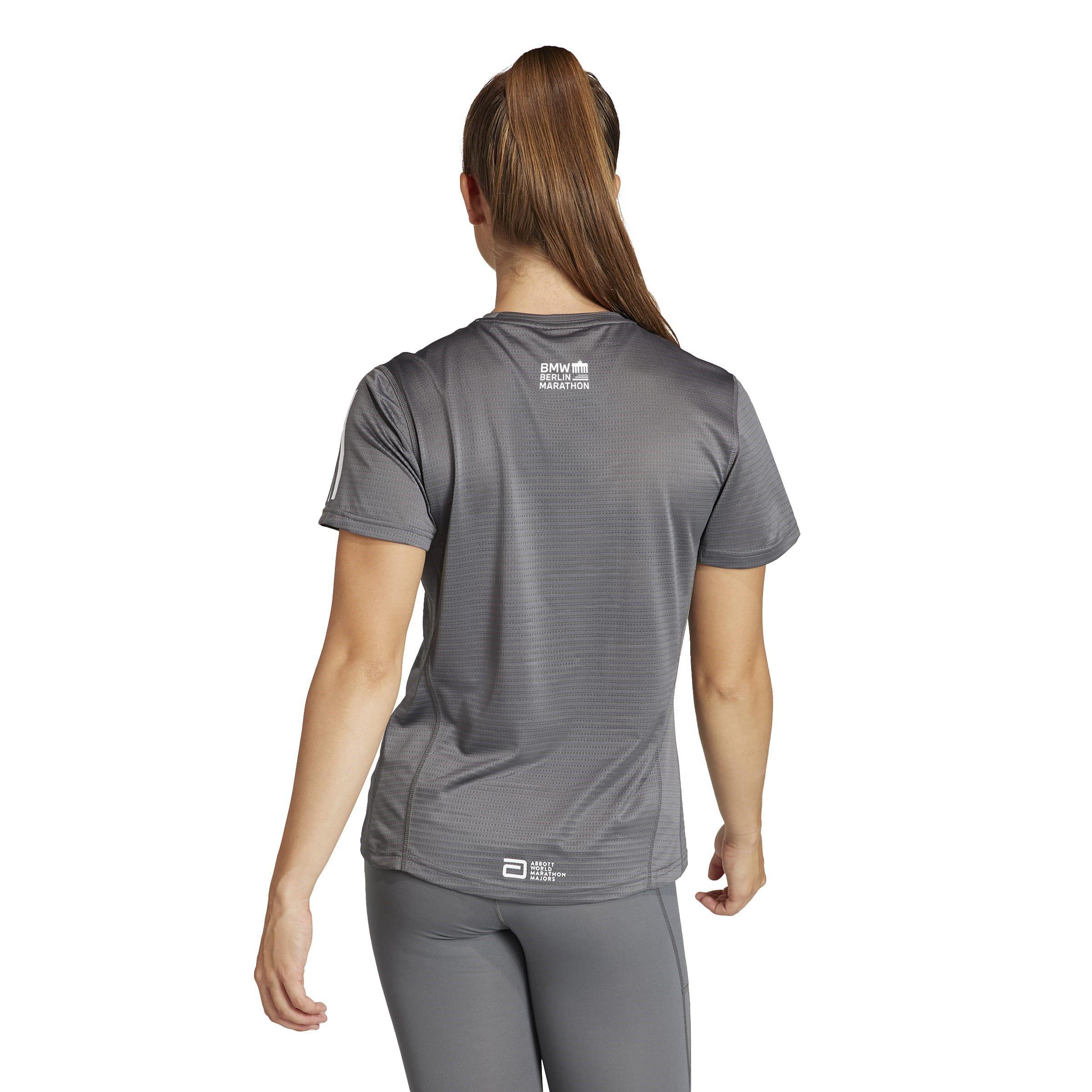 Grau - adidas - BMW Berlin Marathon 2023 T-Shirt Womens - 3