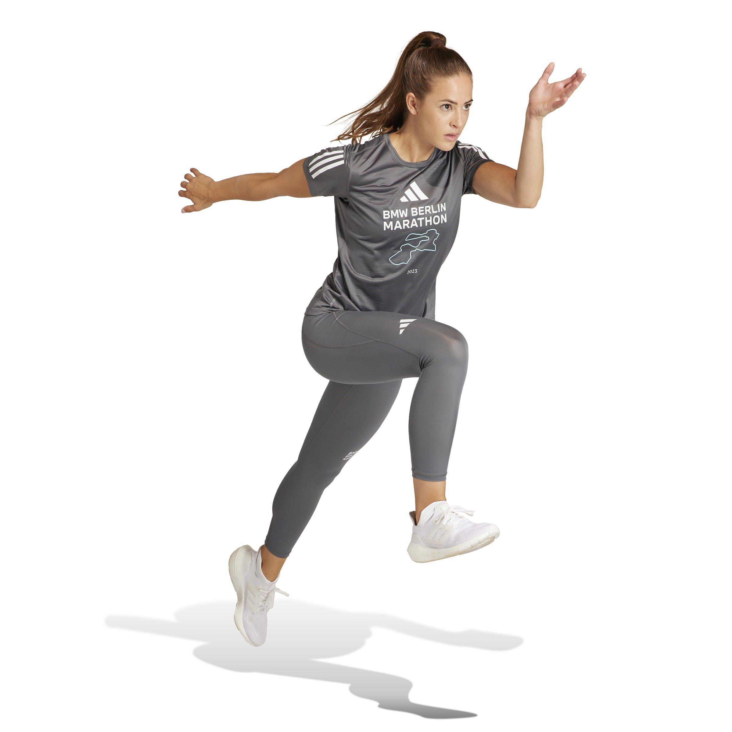 Grau - adidas - BMW Berlin Marathon 2023 T-Shirt Womens - 4