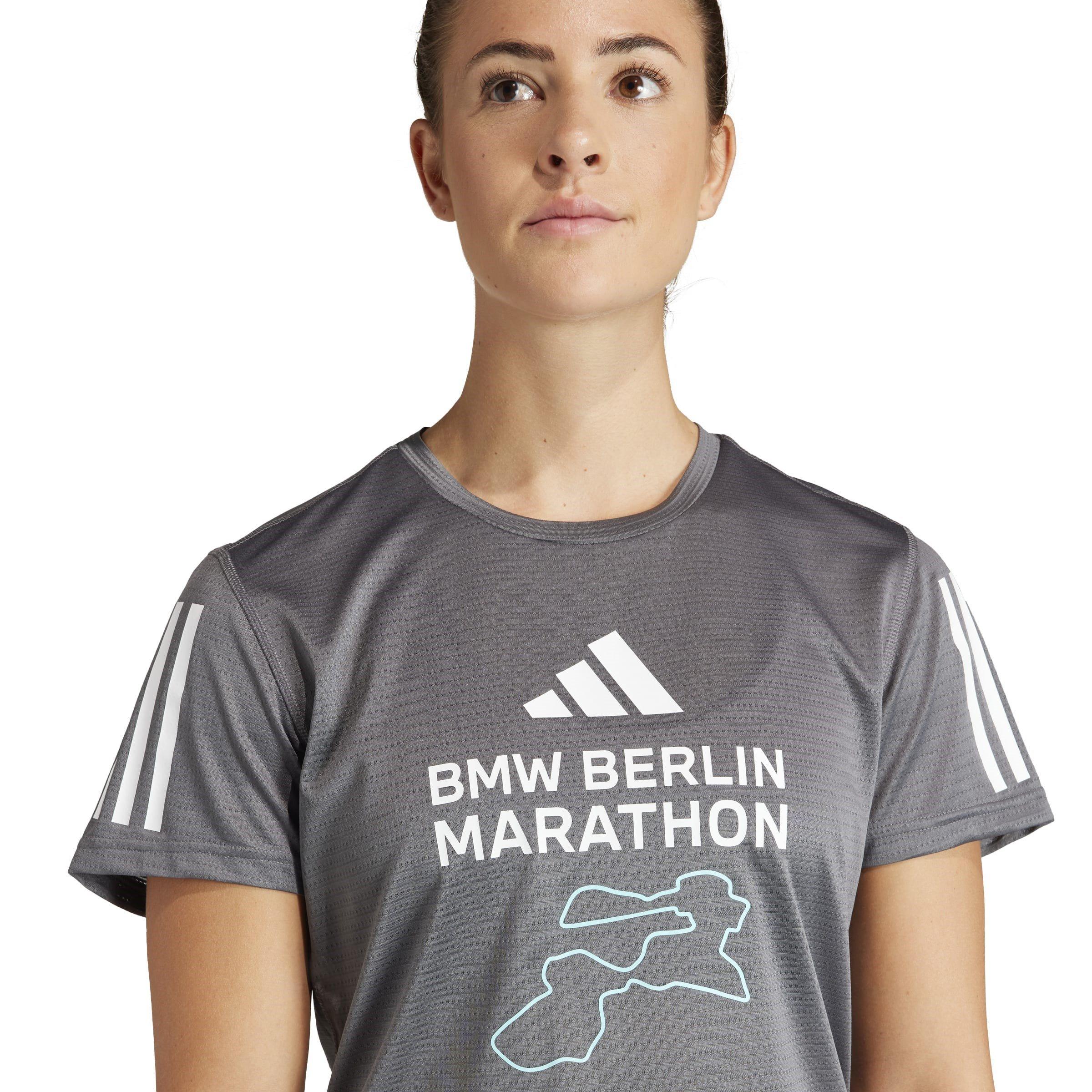 Grau - adidas - BMW Berlin Marathon 2023 T-Shirt Womens - 5