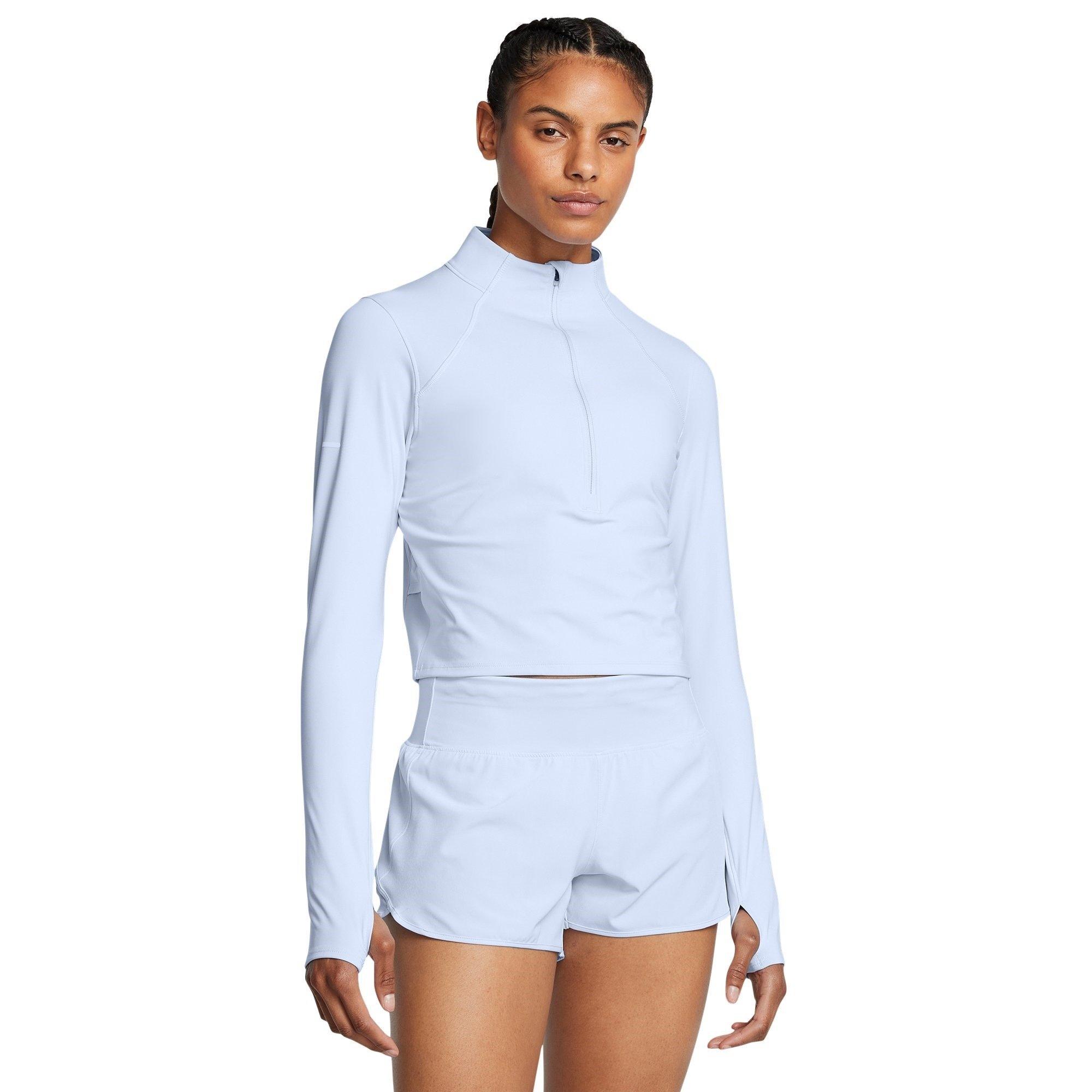 Blue - Under Armour - Women's Launch Elite Half-Zip Long-Sleeve Performance Top - 2