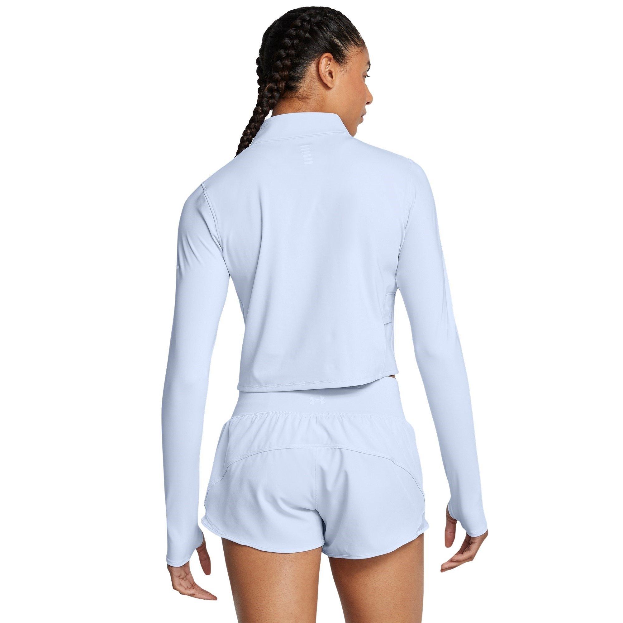 Blue - Under Armour - Women's Launch Elite Half-Zip Long-Sleeve Performance Top - 3