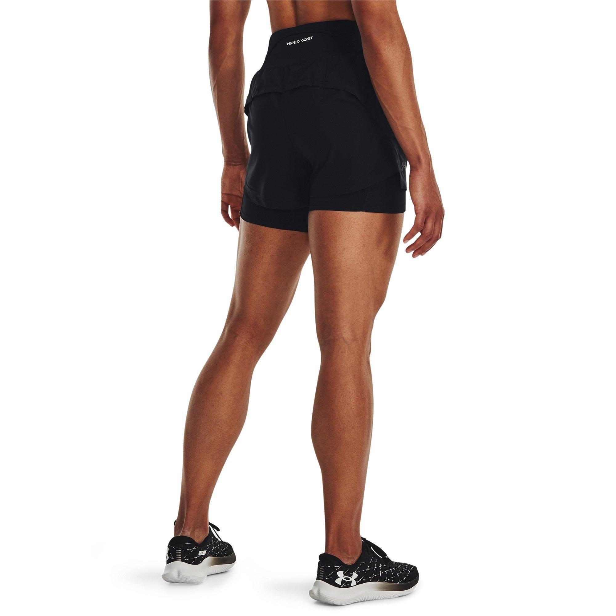 Black - Under Armour - Run Stamina 2-in-1 Shorts - 3