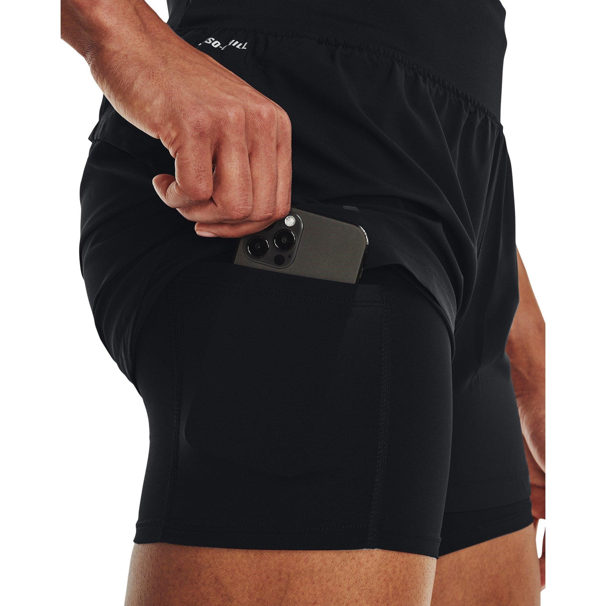 Black - Under Armour - Run Stamina 2-in-1 Shorts - 8