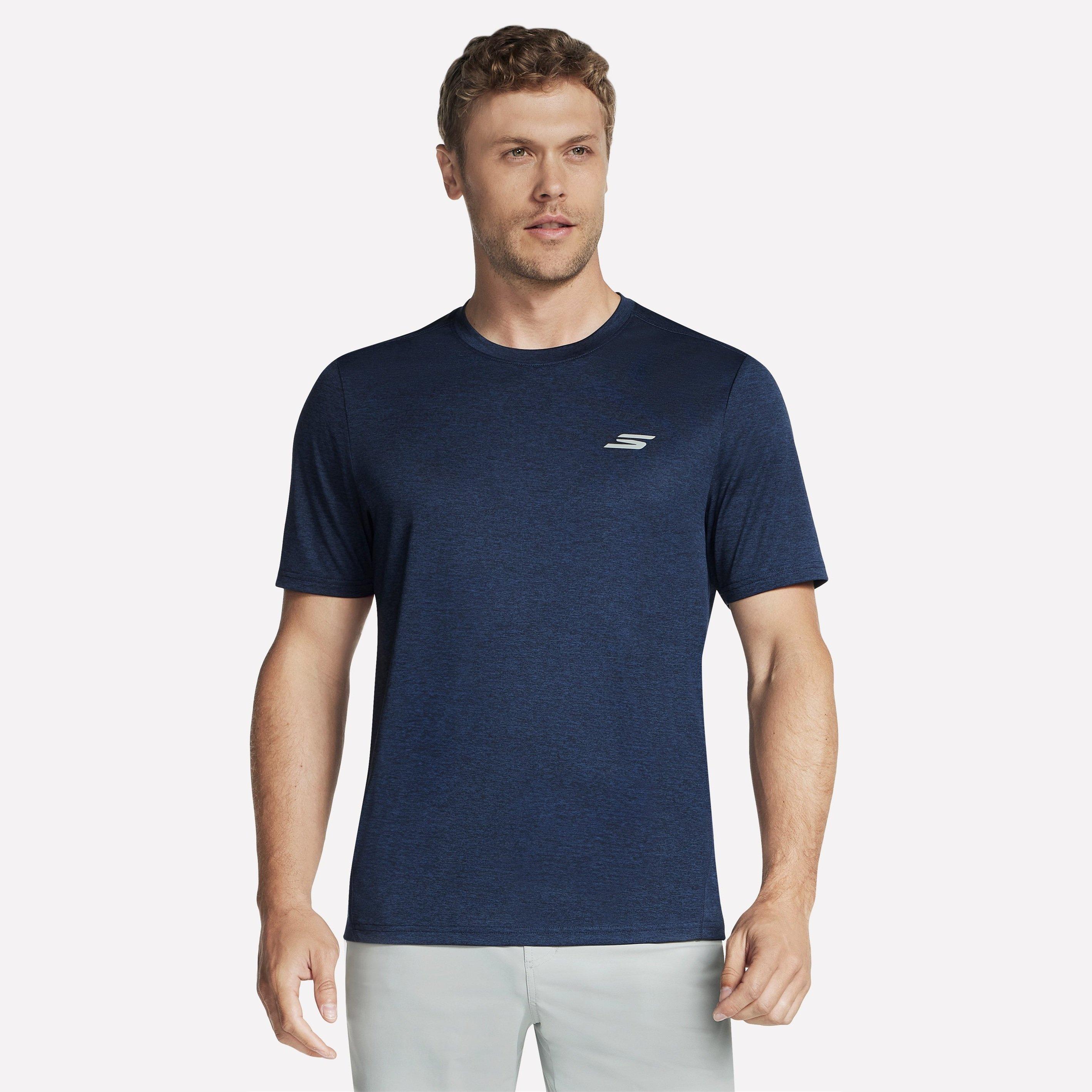 Navy - Skechers - Performance Charge Tee Running Top Mens - 1