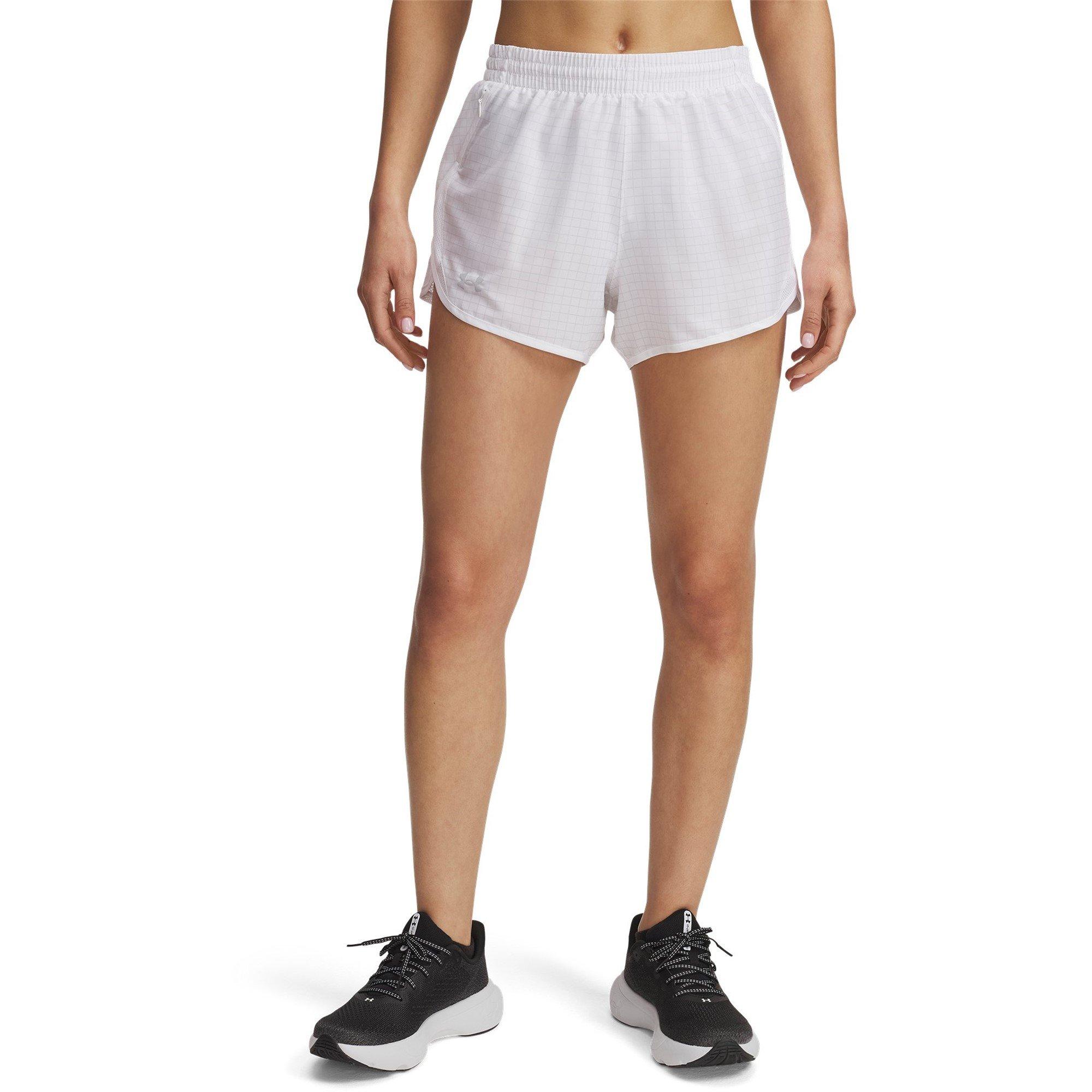 Under Armour Women's Fly By Performance Running Shorts - White - 10 (S)