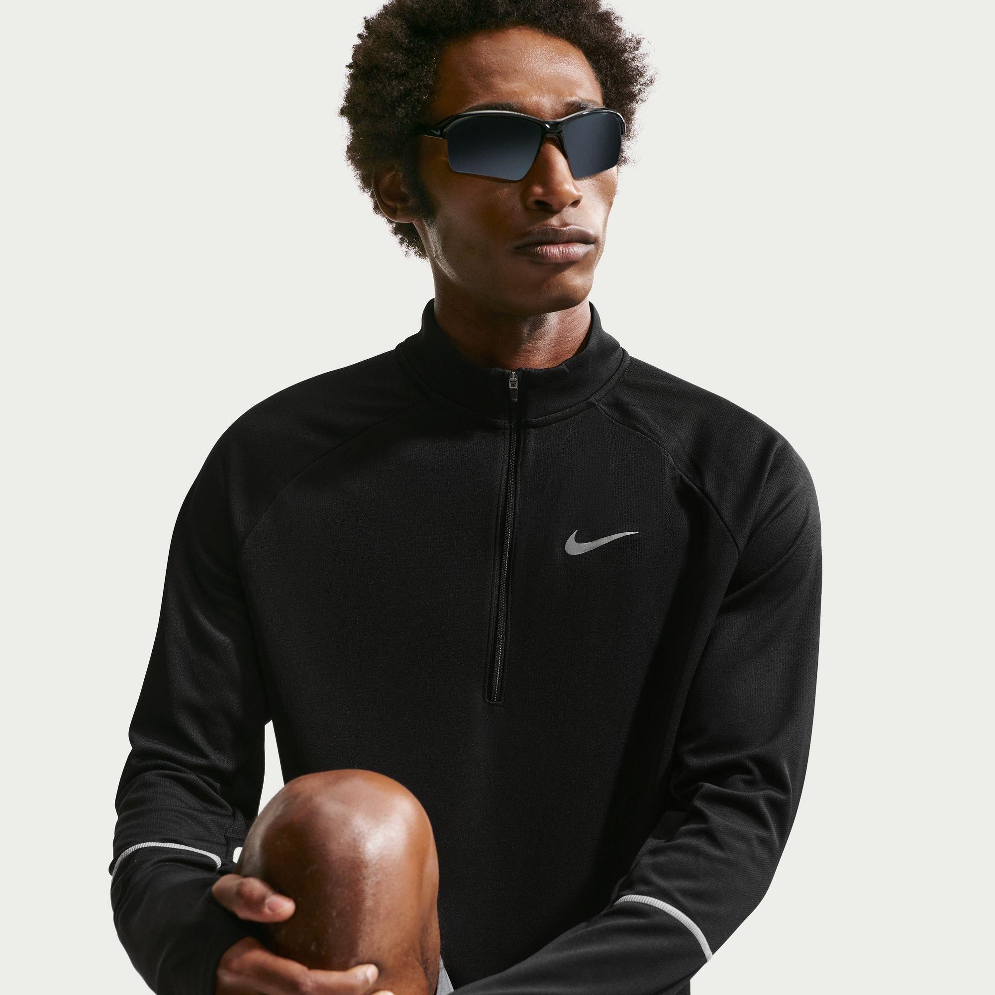 Black - Nike - Men's Long Sleeve Performance Running Top - 1