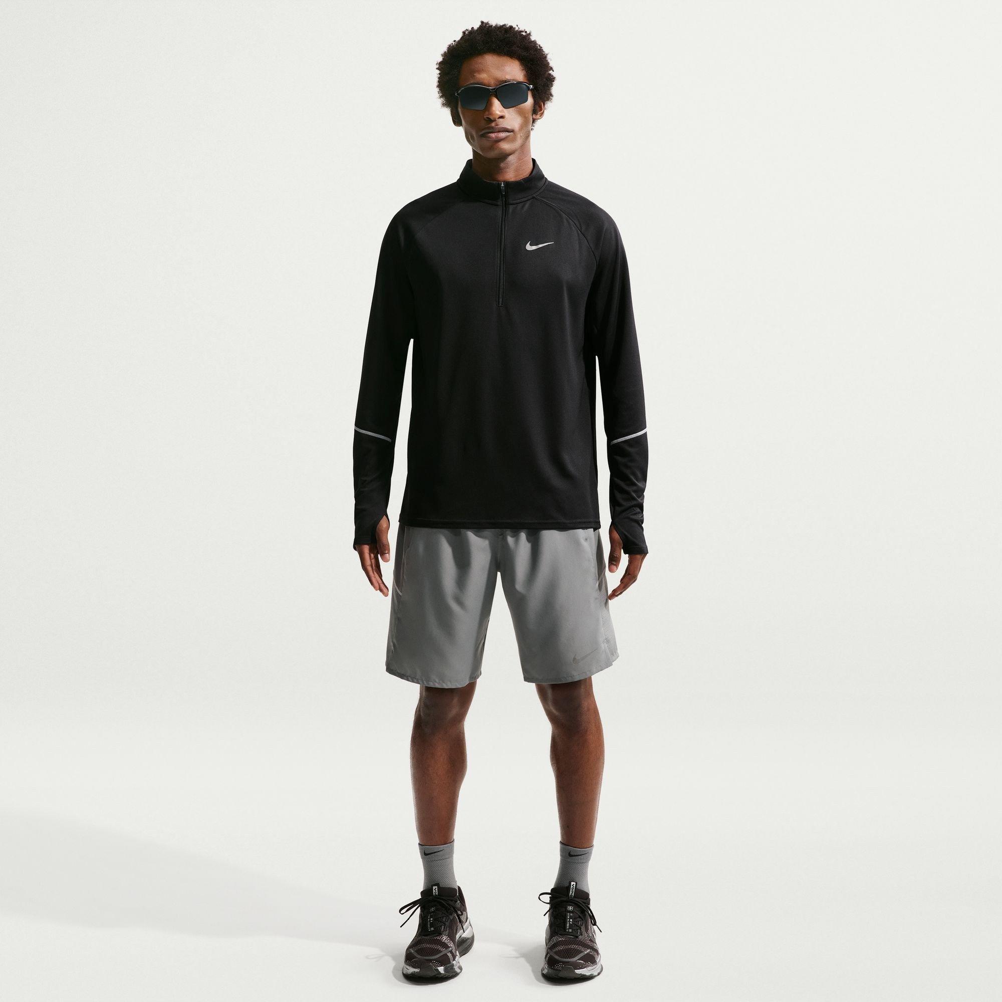 Zwart - Nike - Men's Long Sleeve Performance Running Top - 6