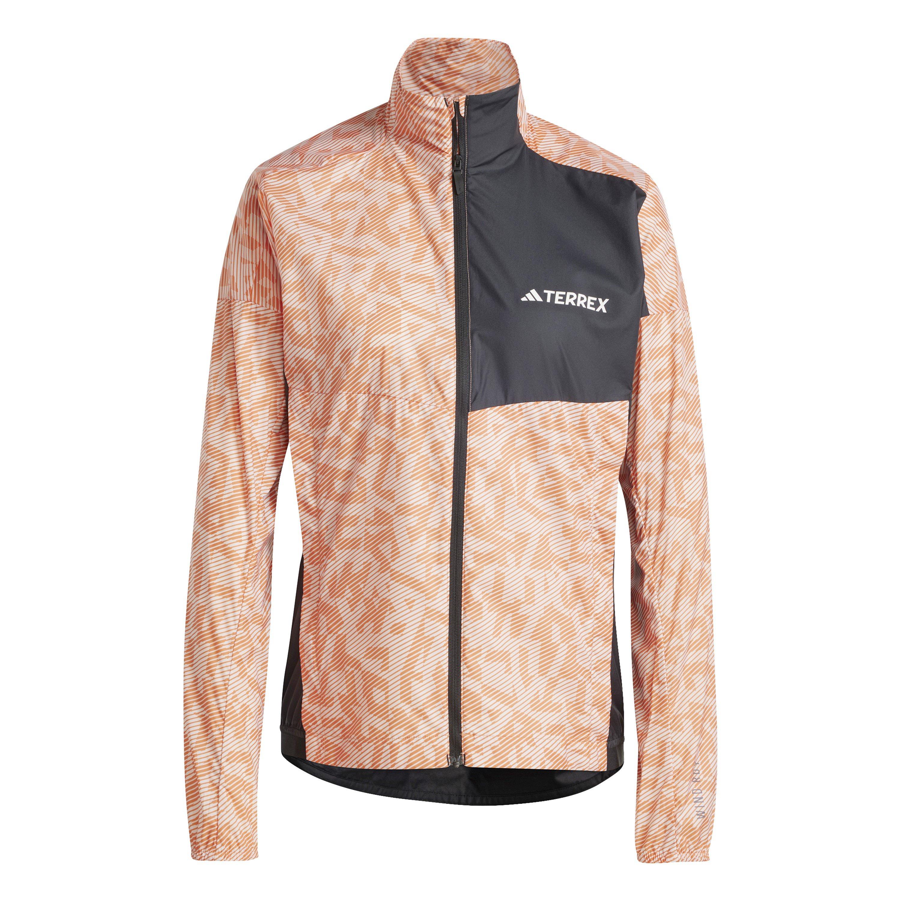 Adidas Women's Trail Wind Performance Running Jacket - White - 16 (XL)
