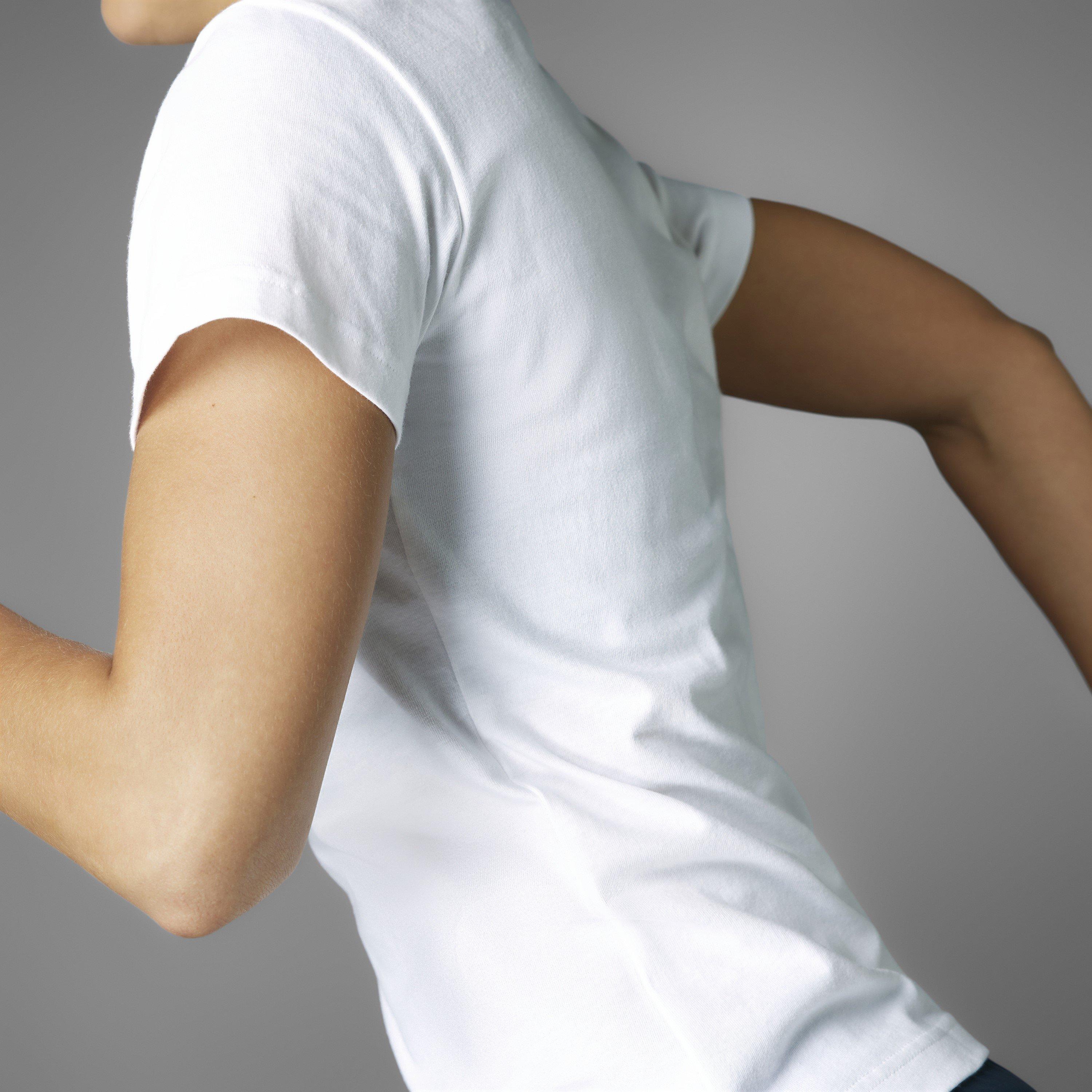 Weiß - adidas - Ber24 Logo Short Sleeve Performance Running Top - 11